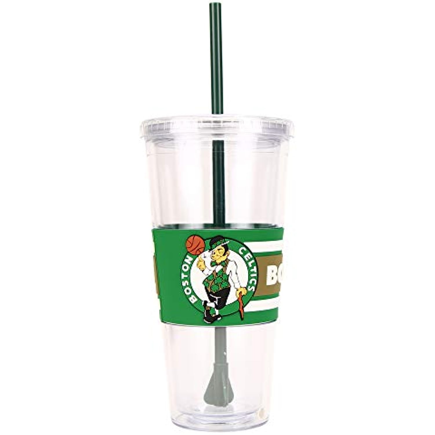 NBA Hype 22oz Large Tumbler with Straw 2-Pack (Boston Celtics)