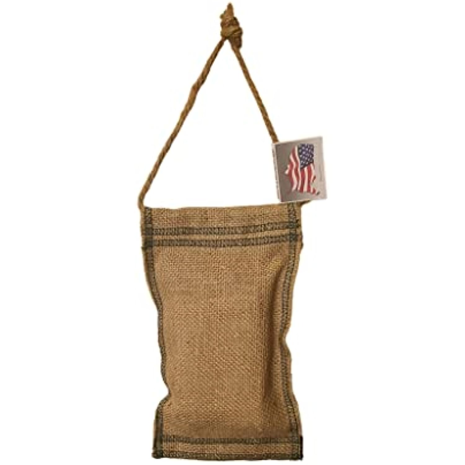 All Animal Pet Shampoo Amish Style Soap Bar and Washcloth Bundle with Burlap Hanging Storage Pouch