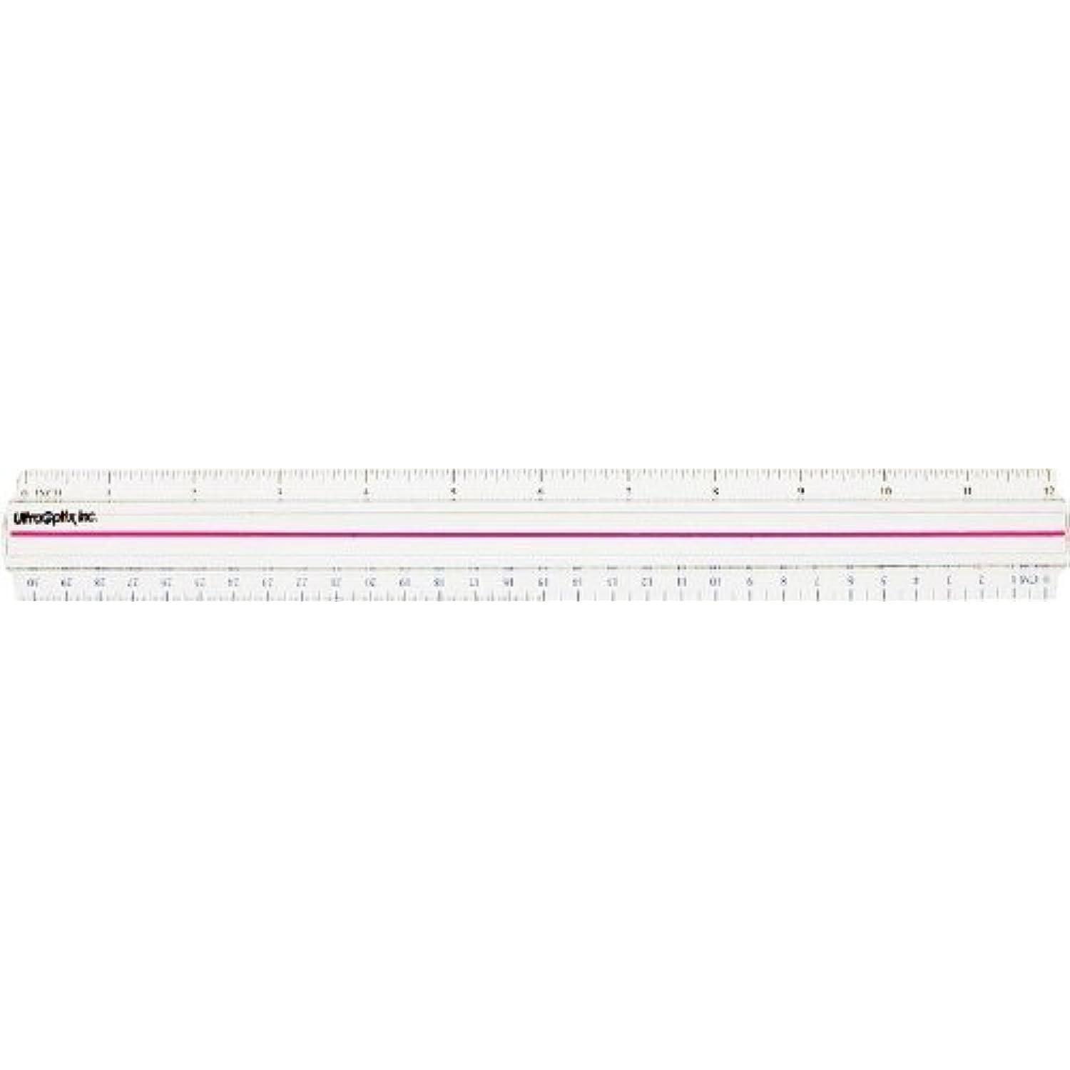 UltraOptix BR-12 Bar Magnifier with 12 inch / 30cm Ruler by UltraOptix