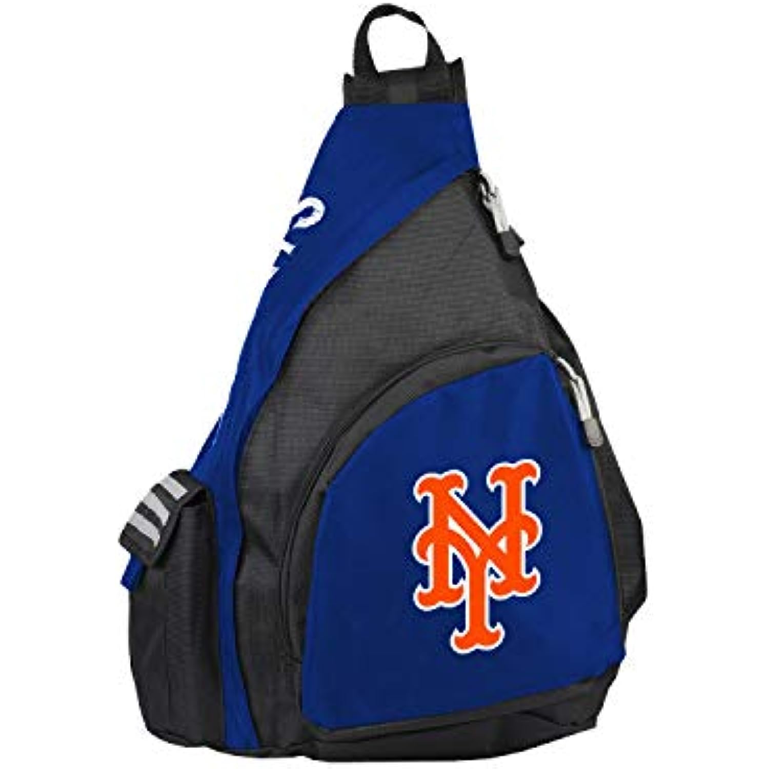 Officially Licensed MLB New York Mets "Leadoff" Sling Backpack, 20", Navy/Orange