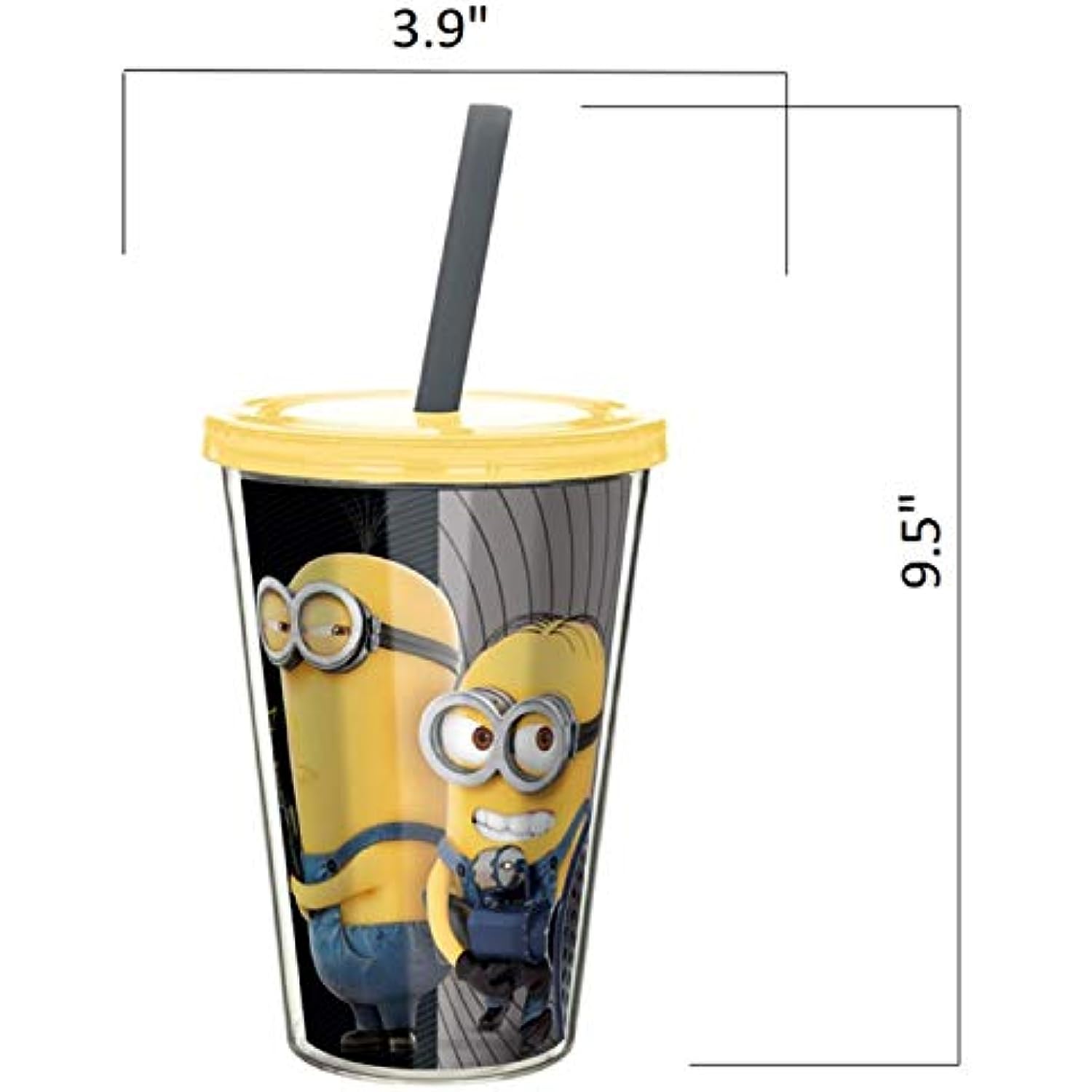 Zak Designs Despicable Me 3 17 oz. Insulated Tumbler with Lid, Kevin & Dave