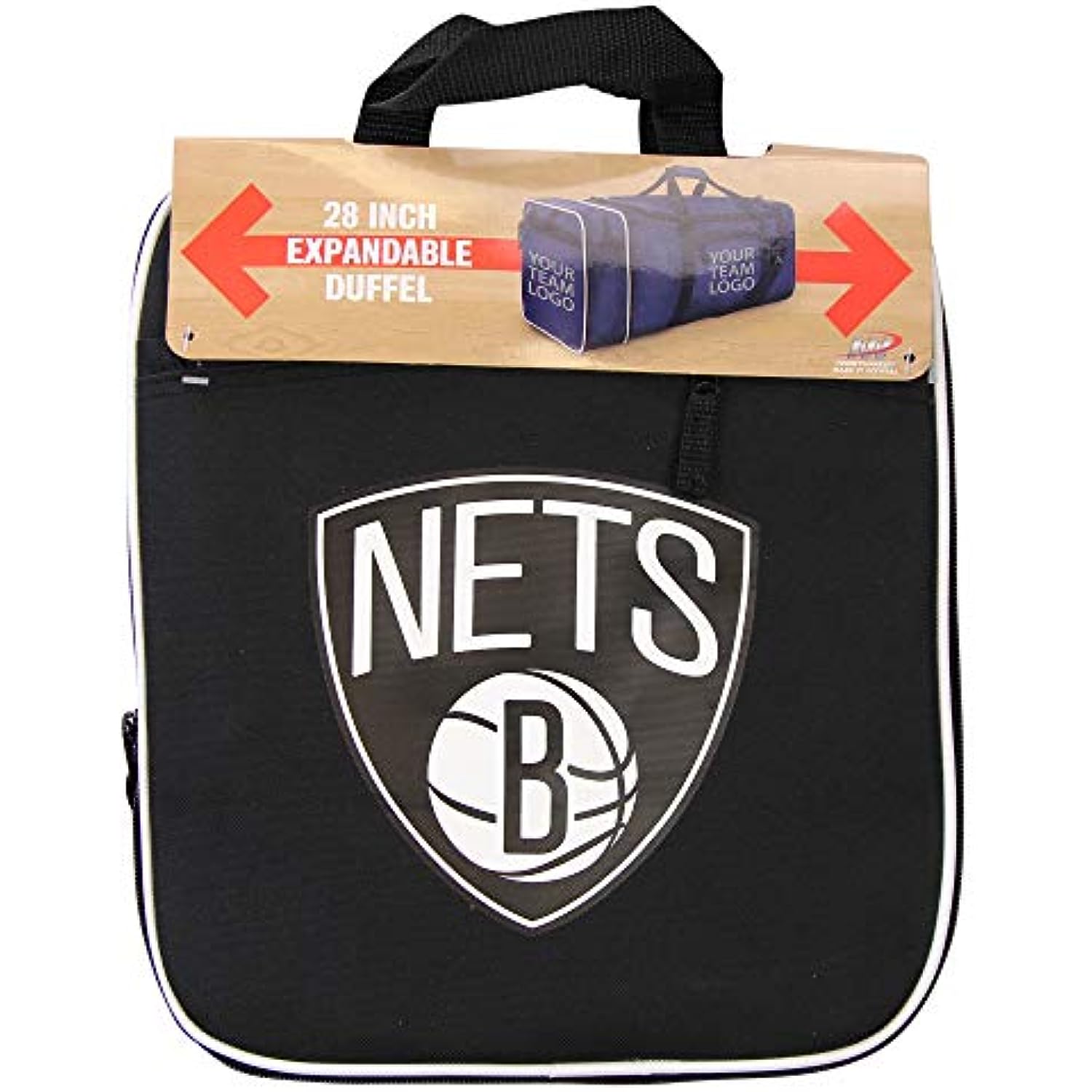 NBA Team Logo Extended Duffle Bag (Brooklyn Nets)