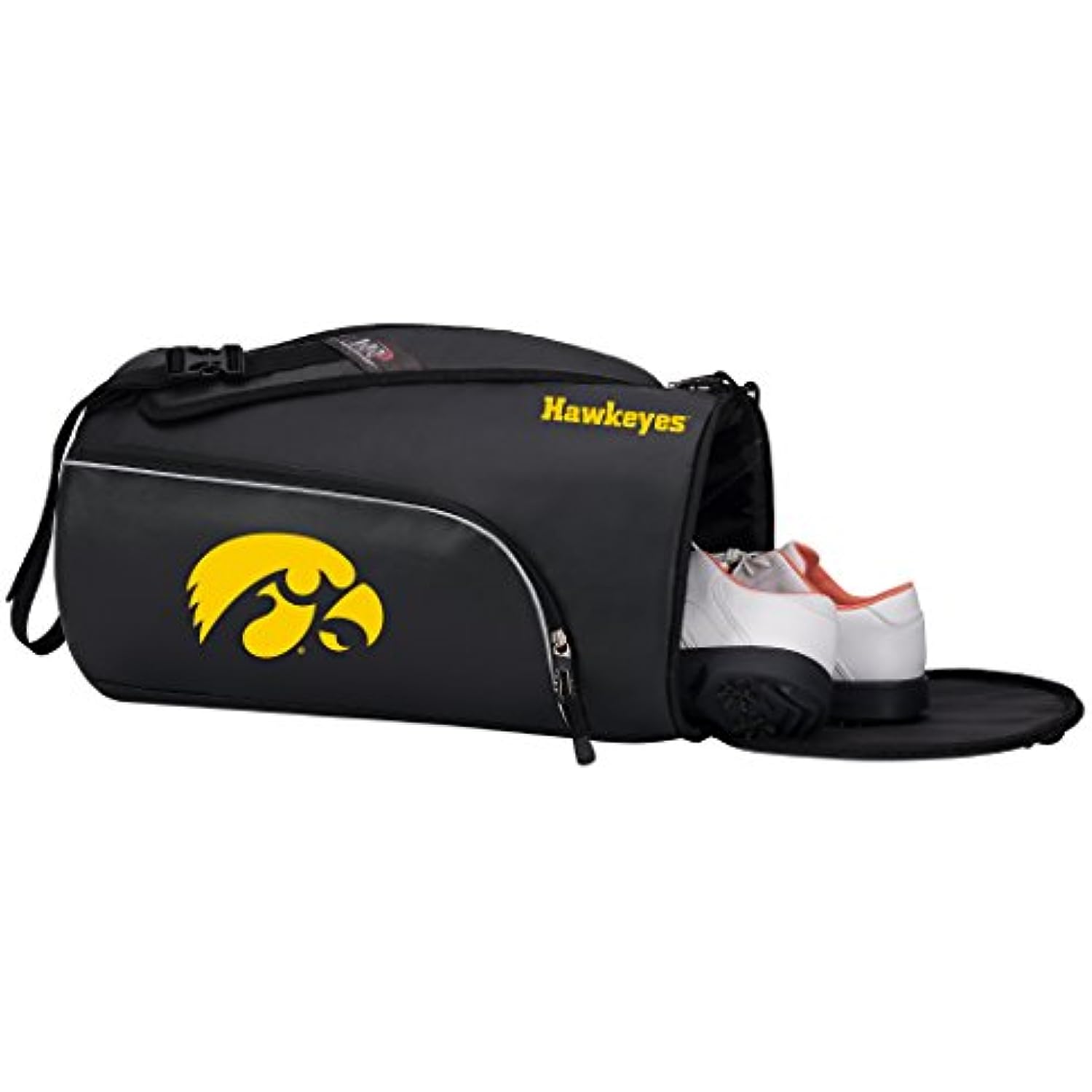 The Northwest Company NCAA Iowa Hawkeyes "Squadron" Duffel Bag, 20" x 10.75" x 10.75", Squadron