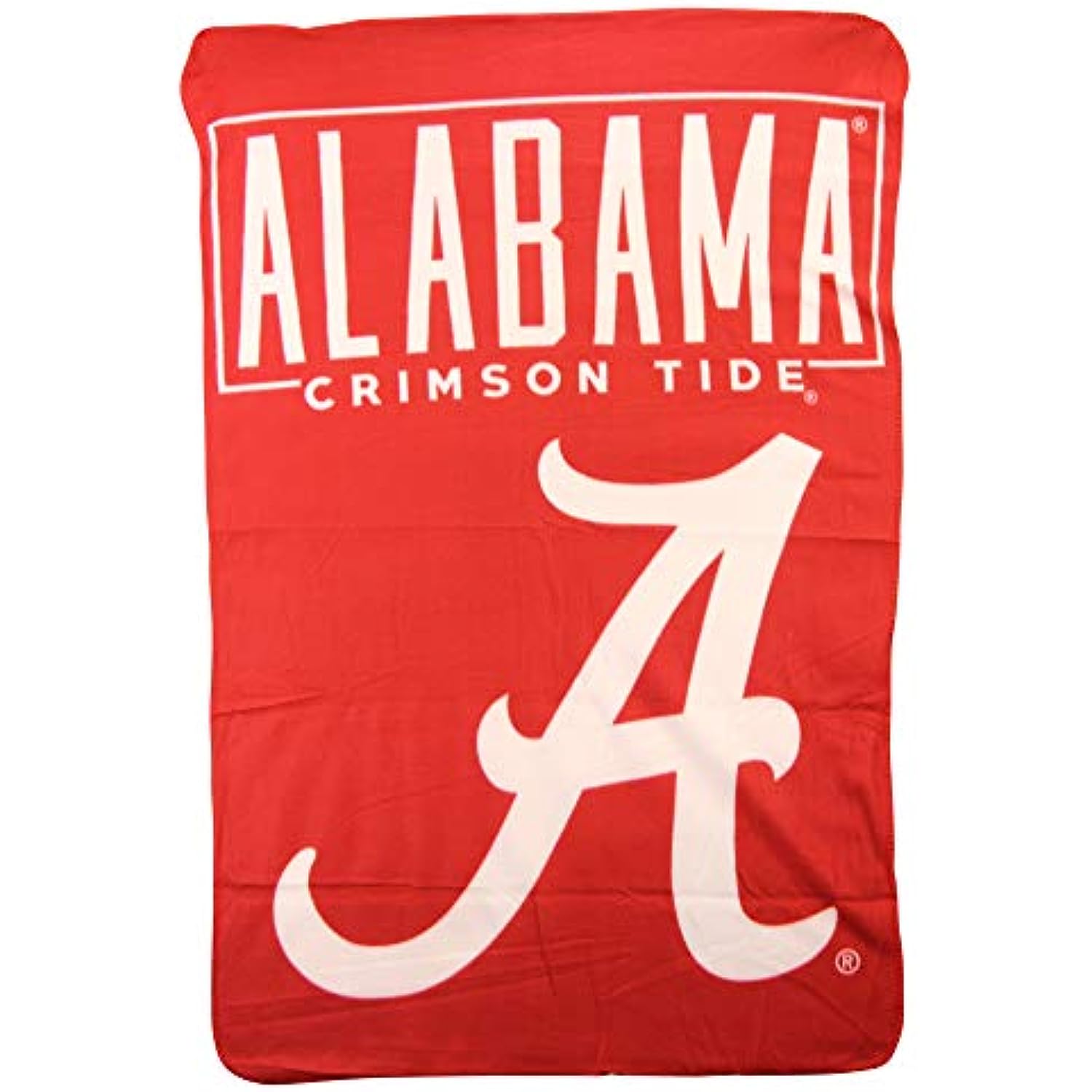 Northwest NCAA Collegiate Team Logo Fleece Throw Blanket 40" x 60" (Alabama Crimson Tide)