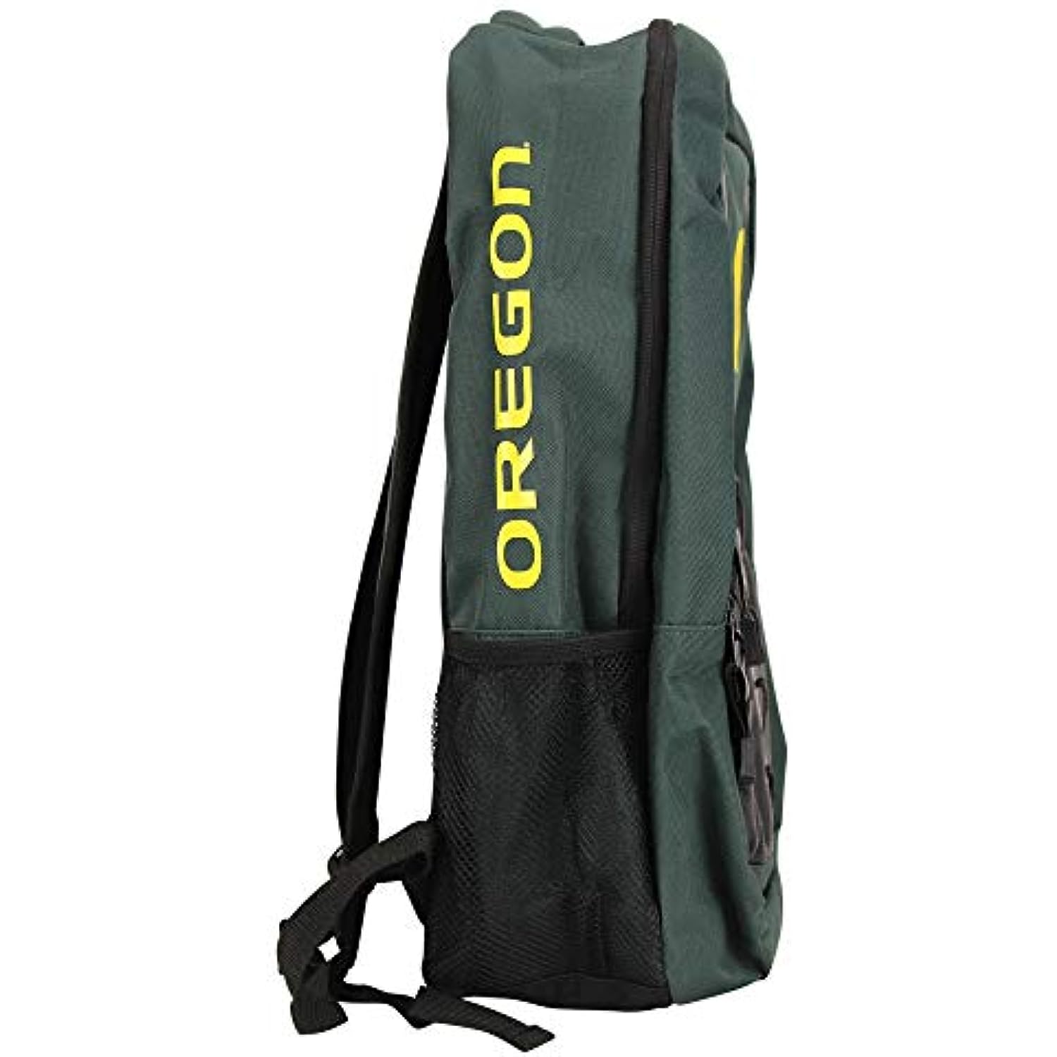 NCAA Padded Utility Laptop Backpack and Cinch Bag Set, Bookbag & Back Sack Combo (Oregon Ducks)