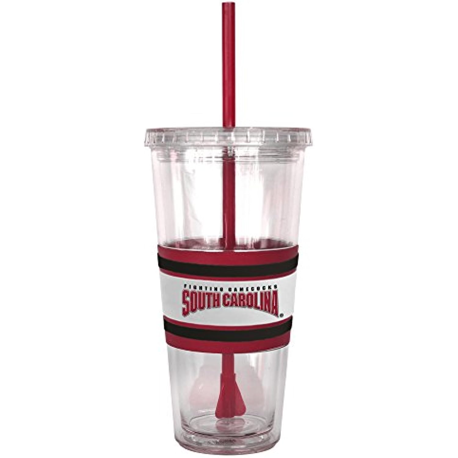 NCAA South Carolina Fighting Gamecocks Hype Straw Tumbler, 22-ounce