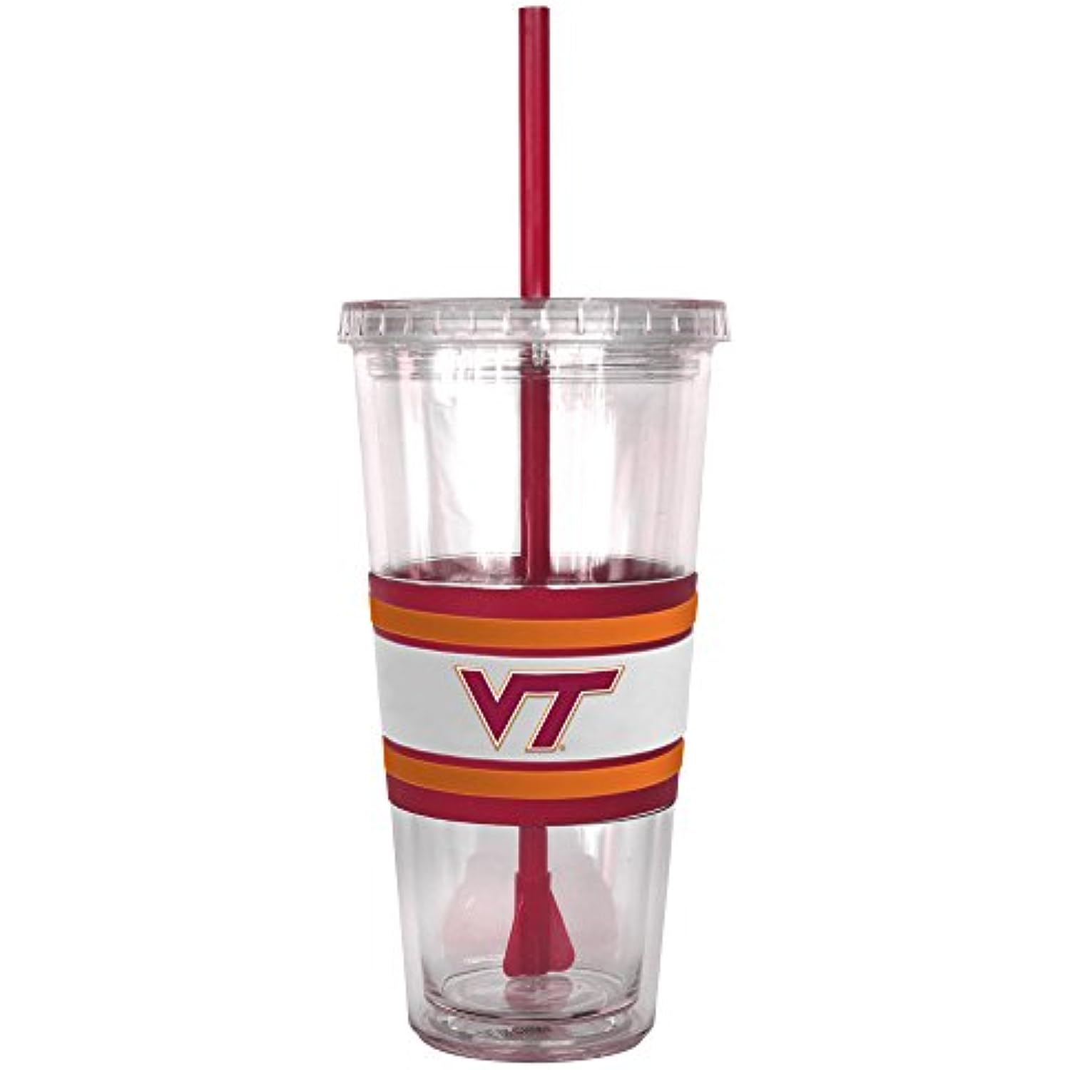 NCAA Virginia Tech Hokies Hype Straw Tumbler, 22-ounce