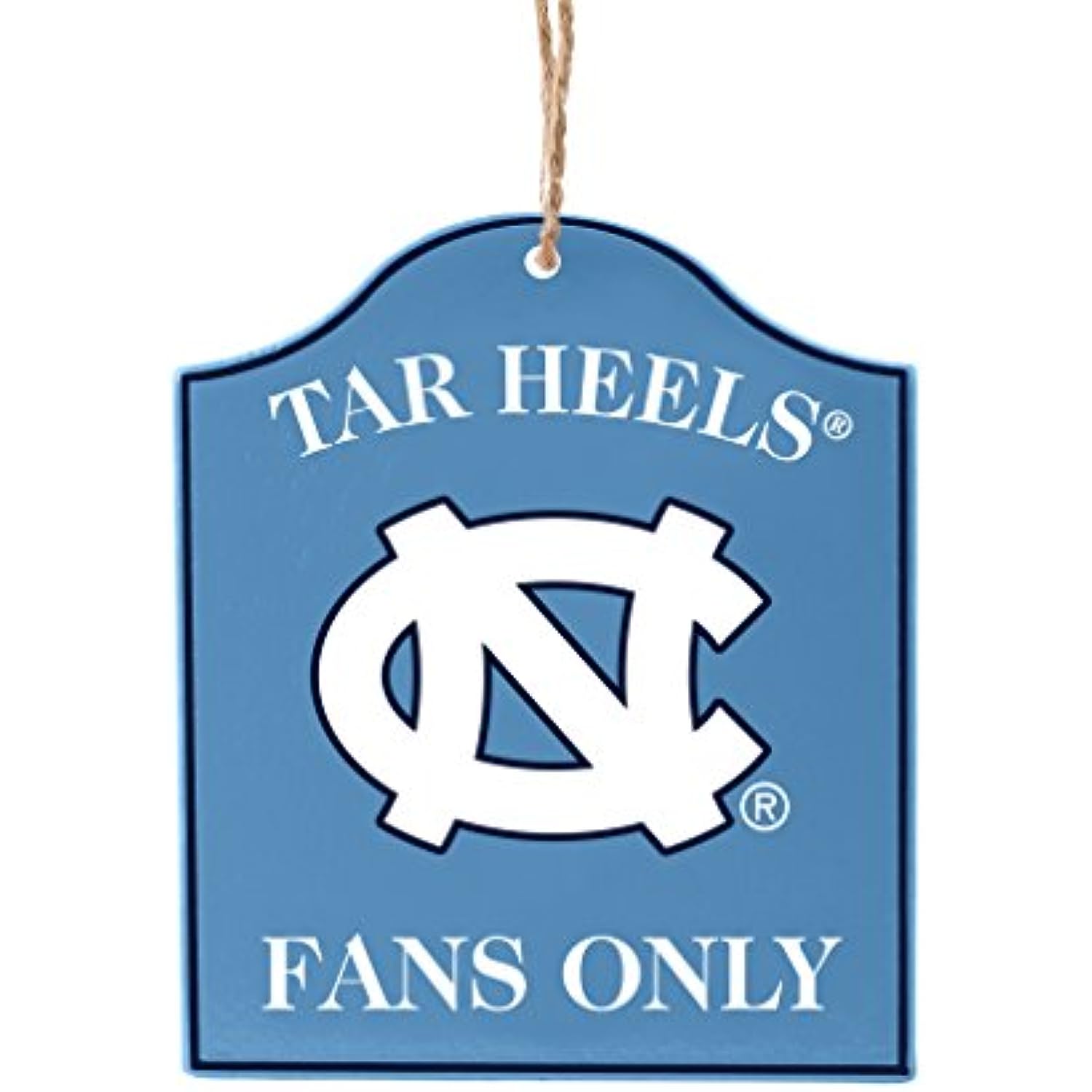 Boelter Brands NCAA North Carolina Tar Heels Wooden Fan Sign Ornament