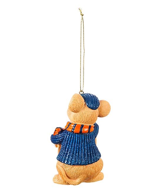 MLB Holiday Mouse with Chalkboard, Baseball Team Logo and Colors Hanging Ornament (New York Mets)