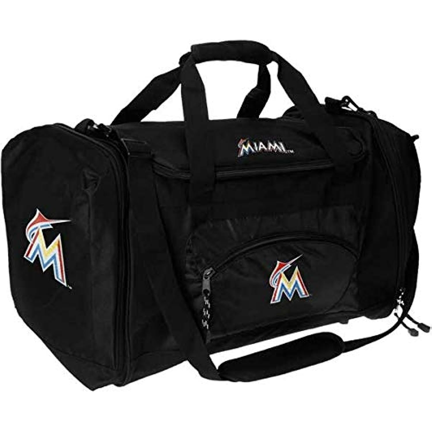 Officially Licensed MLB Roadblock Duffel Bag (Miami Marlins)