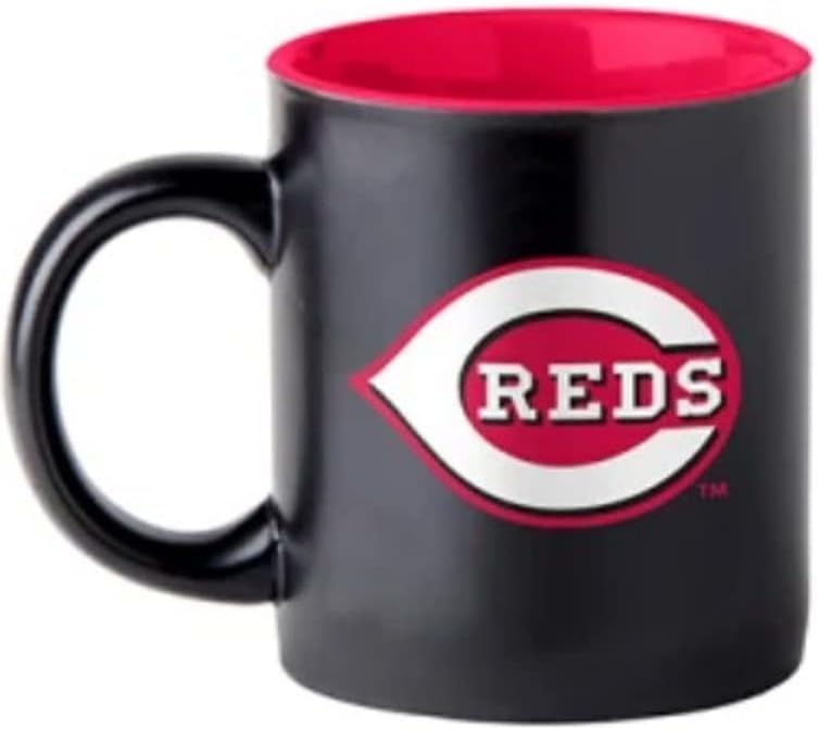 Boelter Brands MLB Warm & Cozy Baseball Bundle includes Coffee Mug and Plush Blanket (Cincinnati Reds)