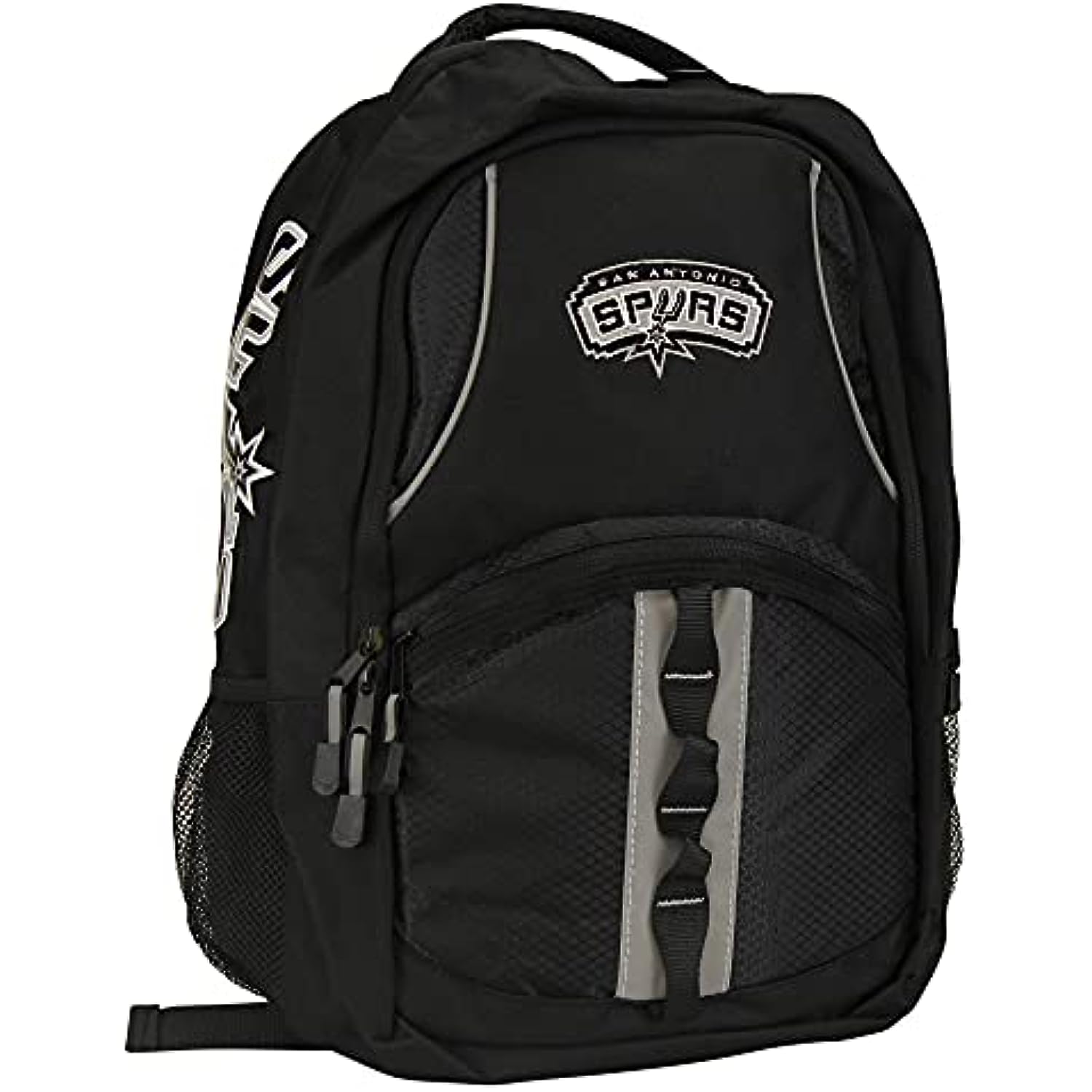 Northwest NBA Padded Utility Laptop Backpack and Drawstring Bag Set, Book Bag & Cinch Combo (San Antonio Spurs)