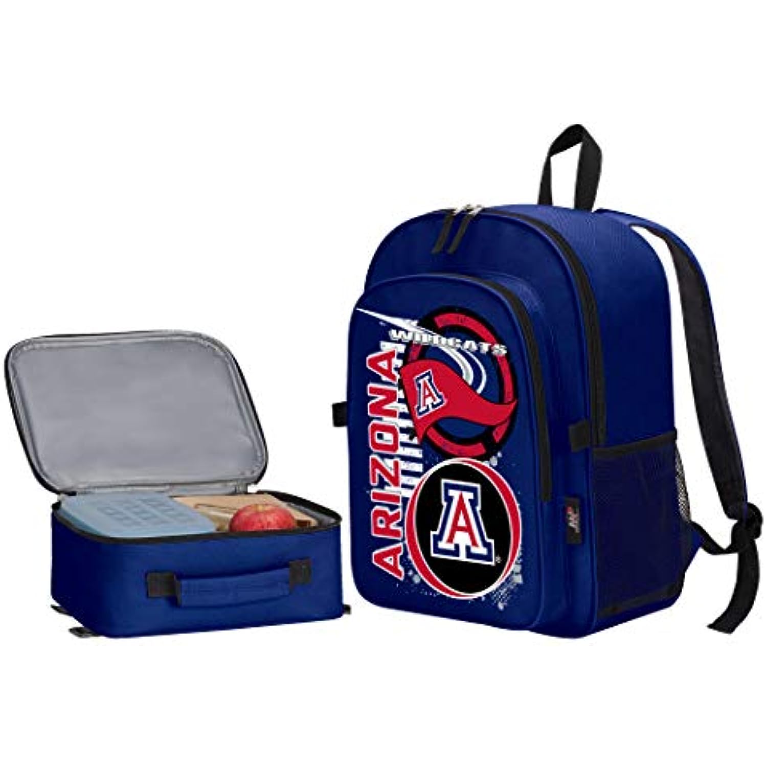 Arizona Wildcats "Accelerator" Backpack & Lunch Kit Set, 16" x 9.5" x 12"