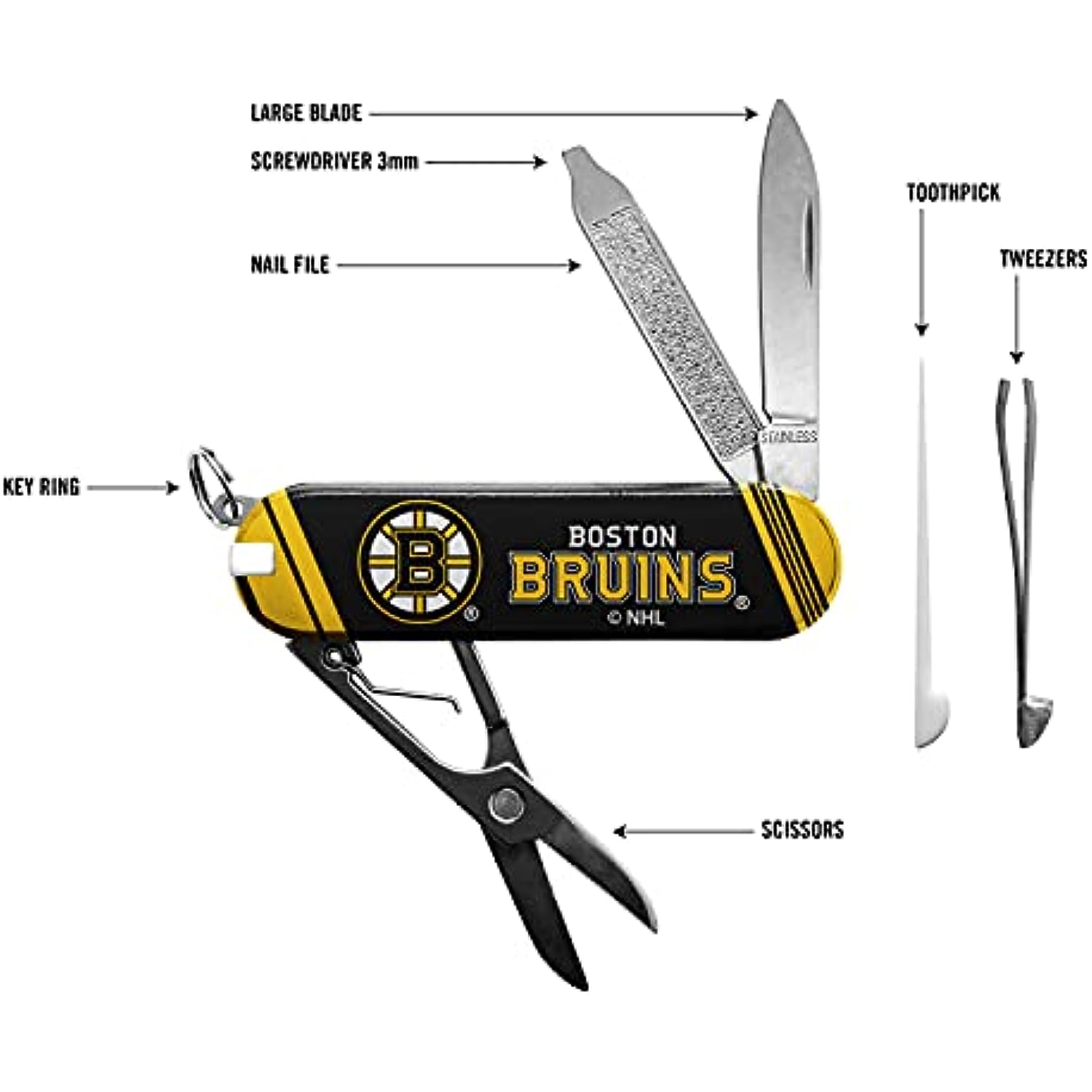 NHL Boston Bruins Essential Pocket Multi-Tool