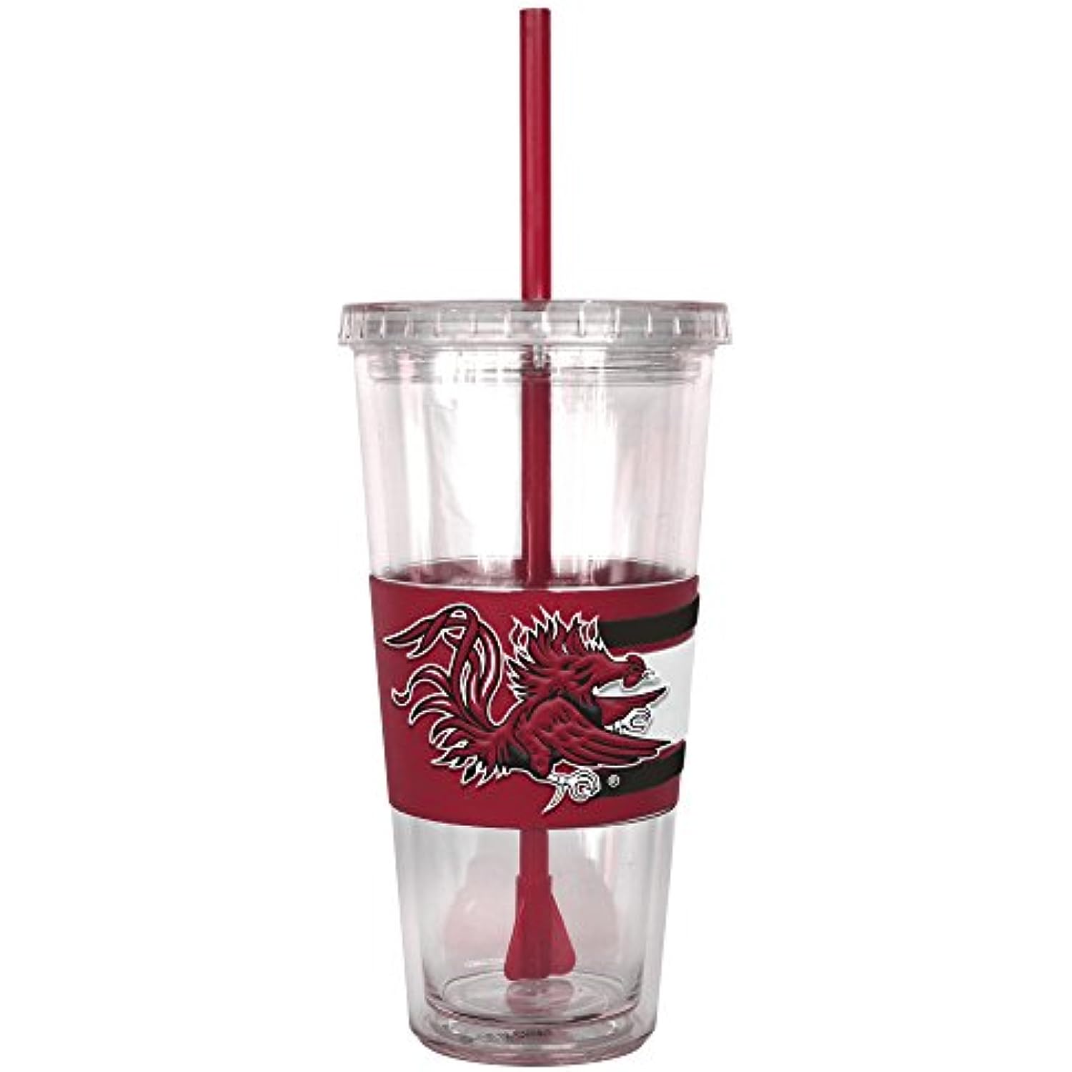 NCAA South Carolina Fighting Gamecocks Hype Straw Tumbler, 22-ounce