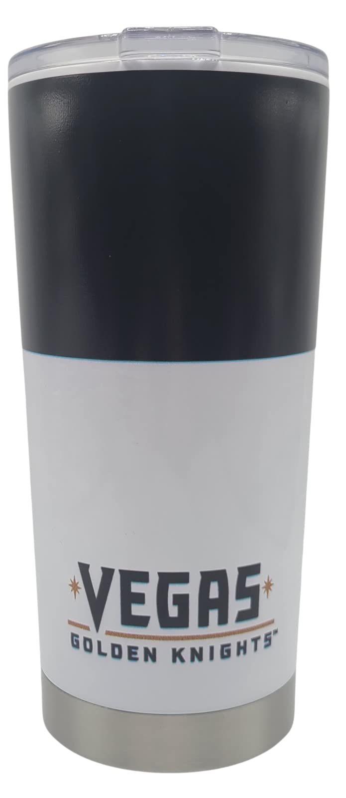Boelter Brands Licensed NHL Stainless Steel Double Wall Vacuum Insulated Colorblock Ultra 20-oz Travel Tumbler (Vegas Golden Knights)