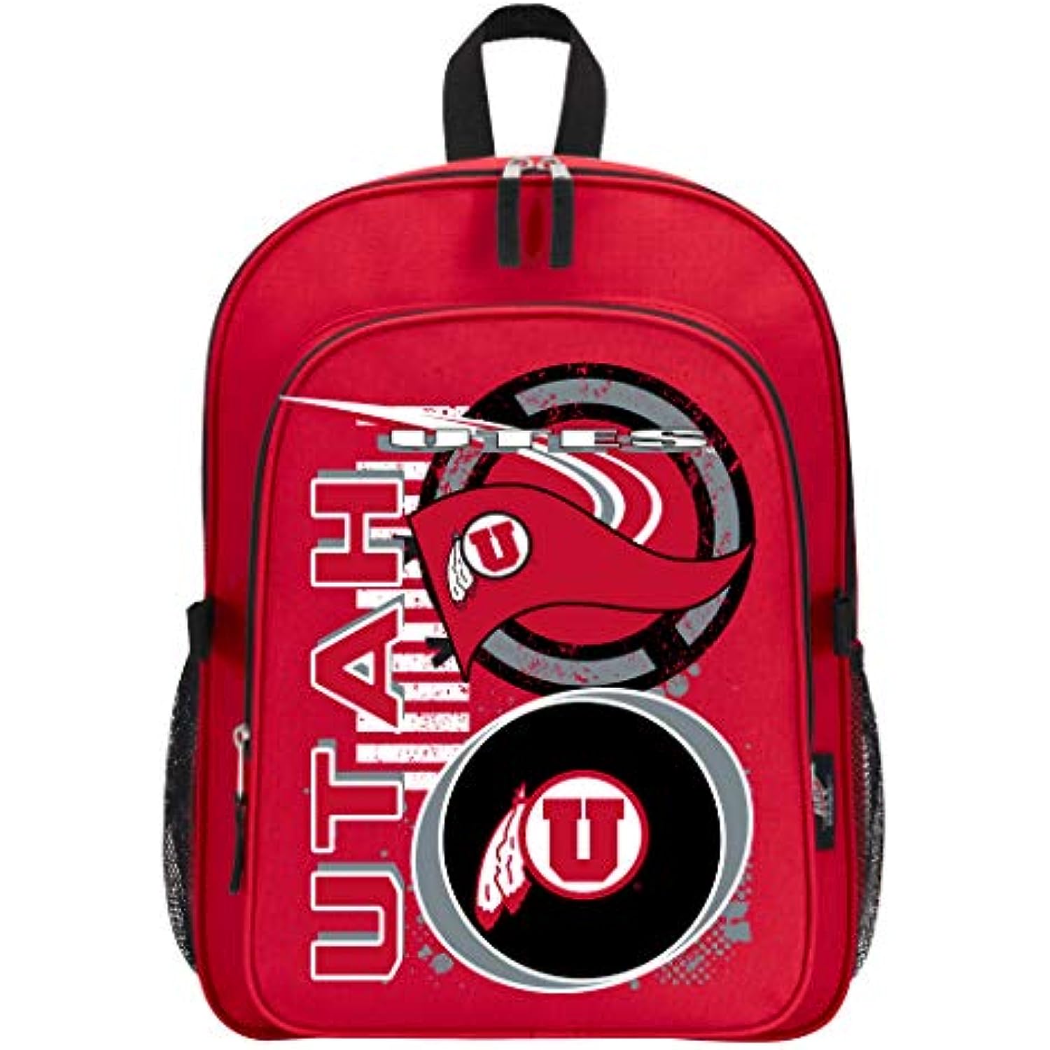 Officially Licensed NCAA Utah Utes "Accelerator" Backpack & Lunch Kit Set, Red, 16" x 9.5" x 12"