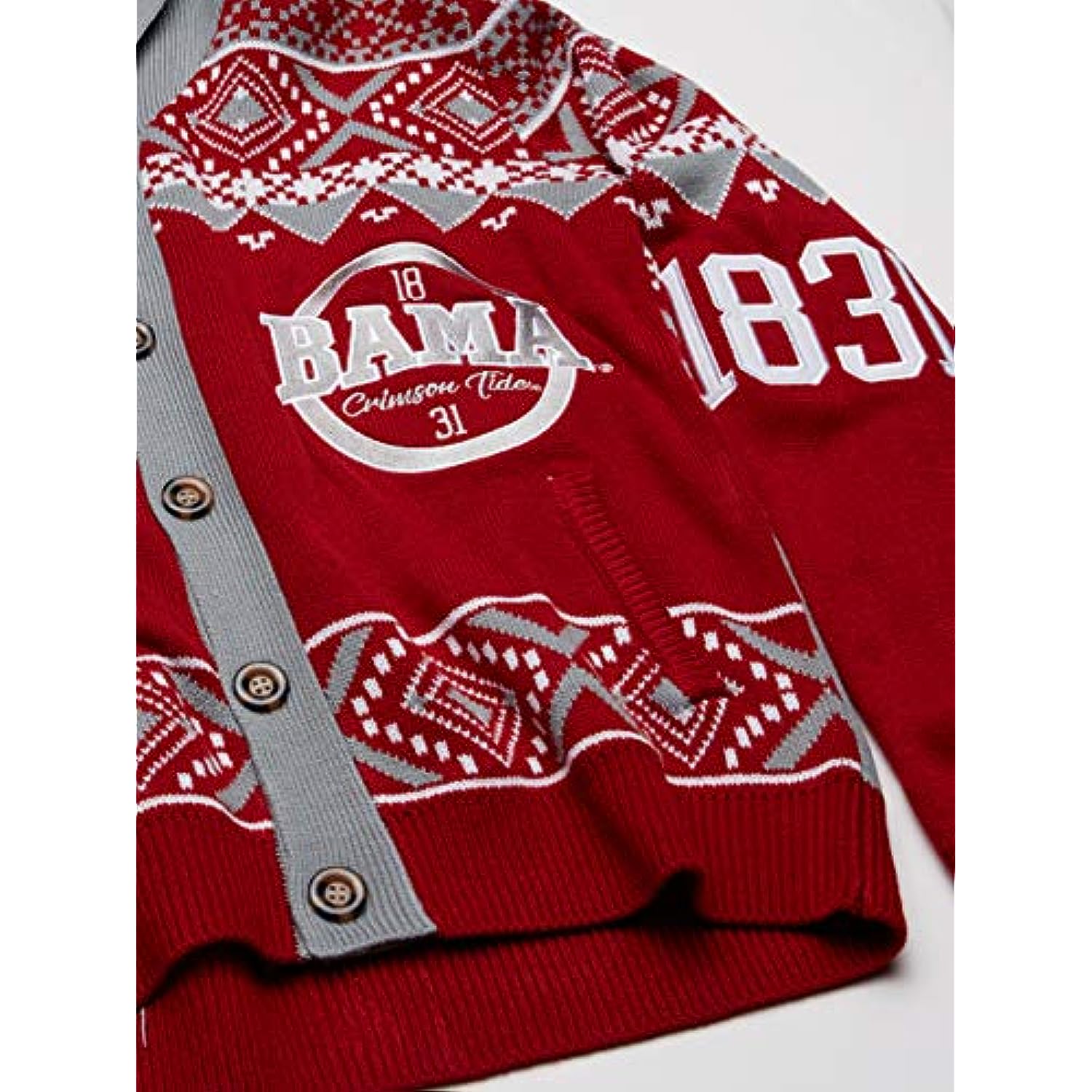 Alabama NCAA FOOTBALL 2015 Ugly Cardigan SWEATER Extra Large