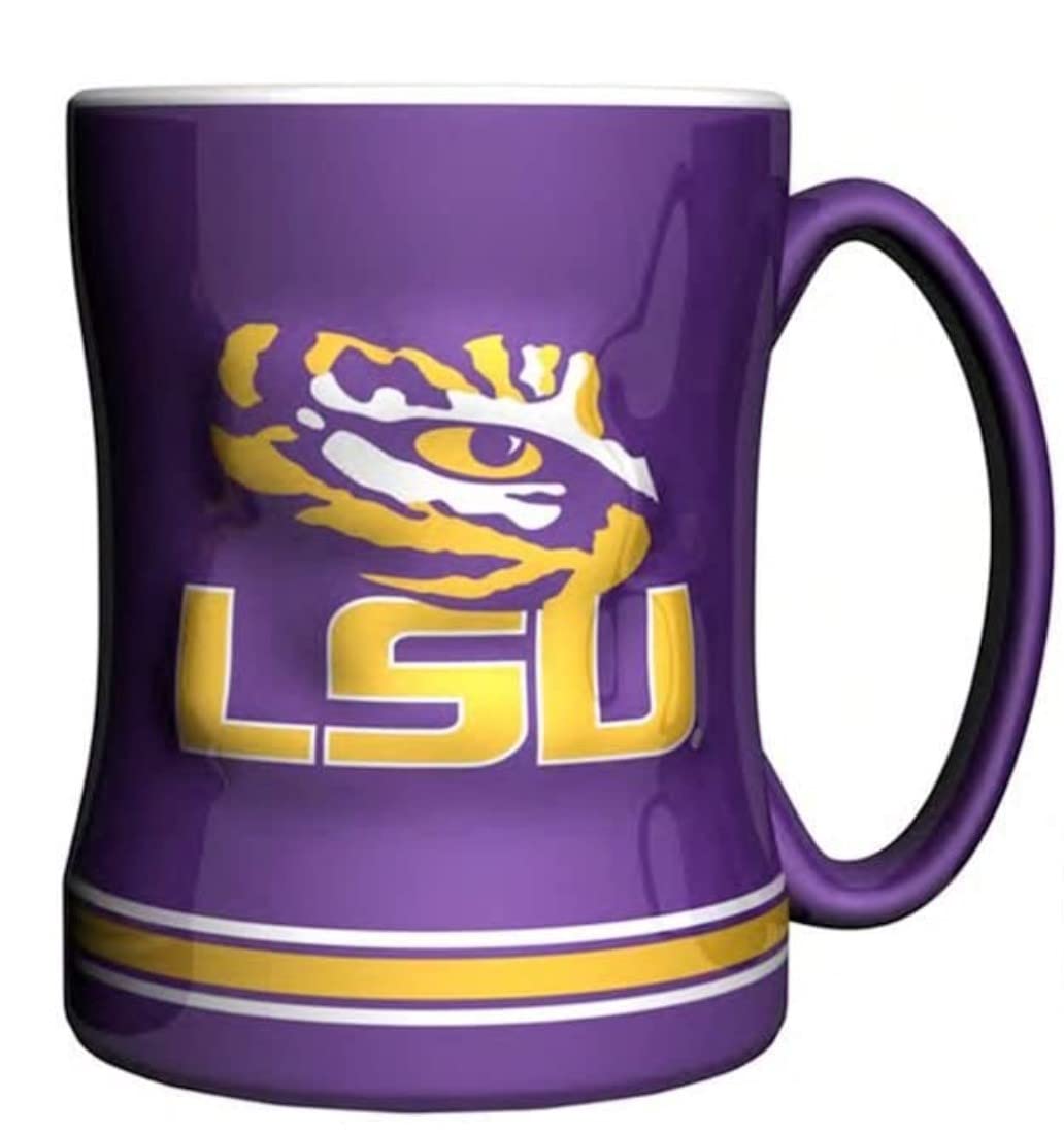 Boelter Brands NCAA Warm & Cozy College Bundle includes Coffee Mug and Fleece Throw Blanket (Louisiana State LSU Tigers)