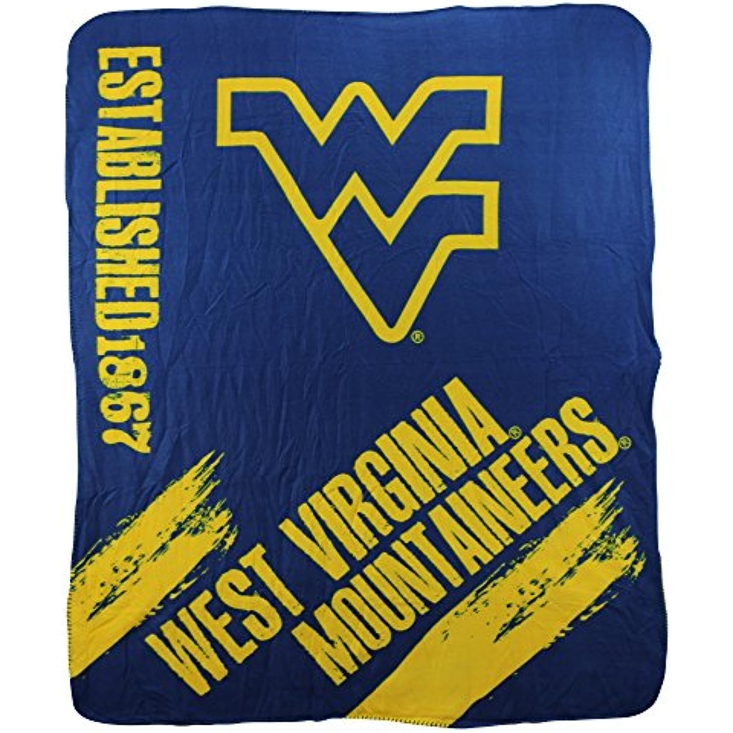 Northwest NCAA Collegiate School Logo Fleece Blanket (West Virginia Mountaineers)