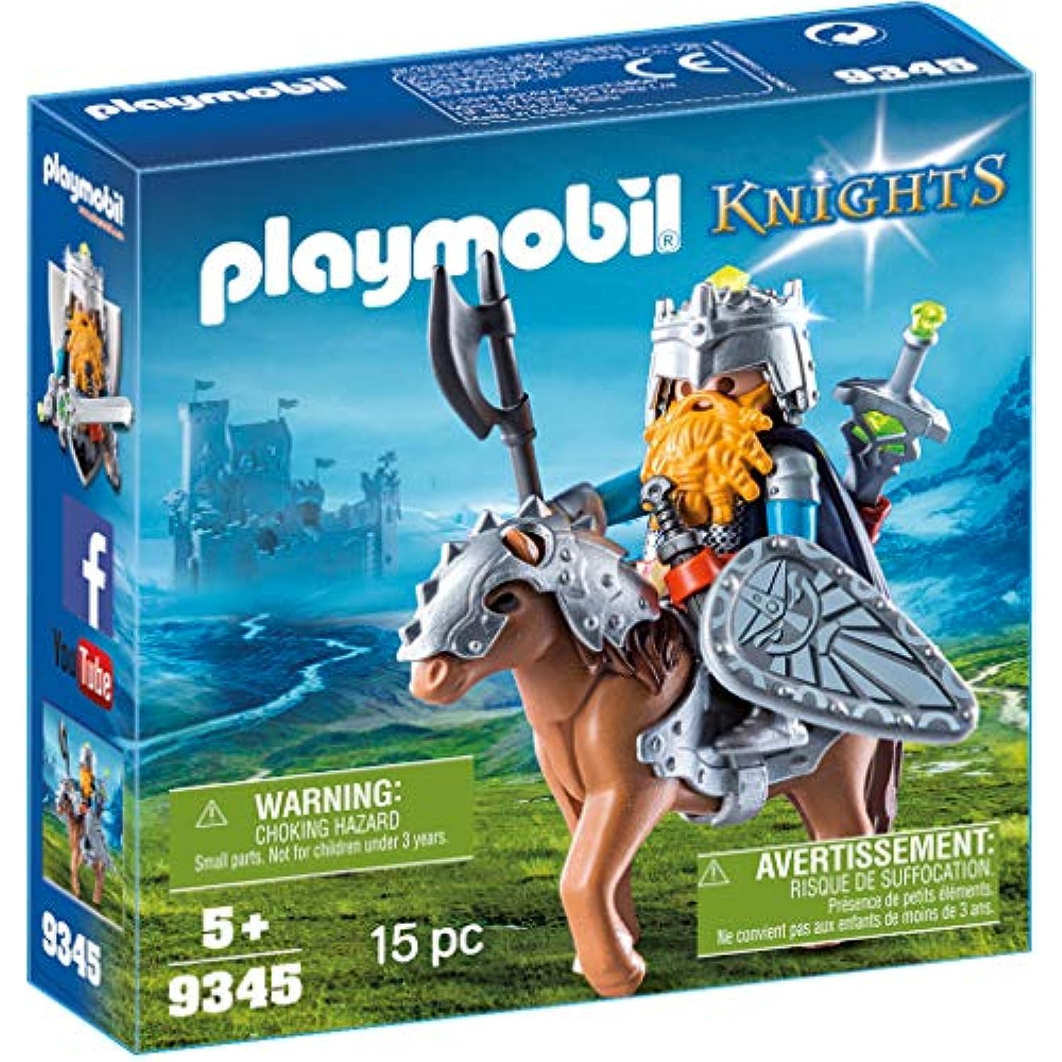 Playmobil - Dwarf Kingdom: Dwarf Fighter with Pony