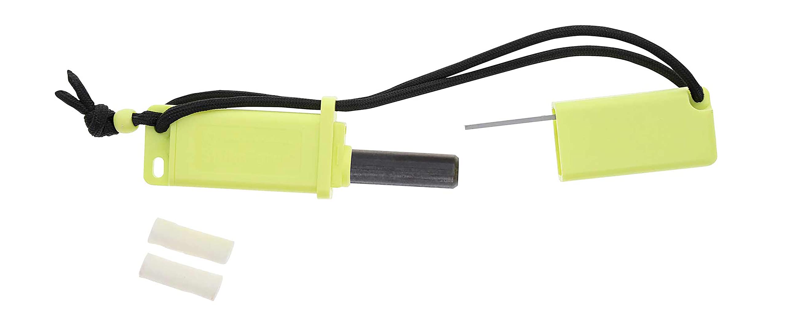 ustStrikeForce Fire Starter with Tinder, Durable Construction and Lanyard for Camping, Backpacking, Hiking, Emergency and Outdoor Survival, One Size, Model Number: 20-12147, Orange