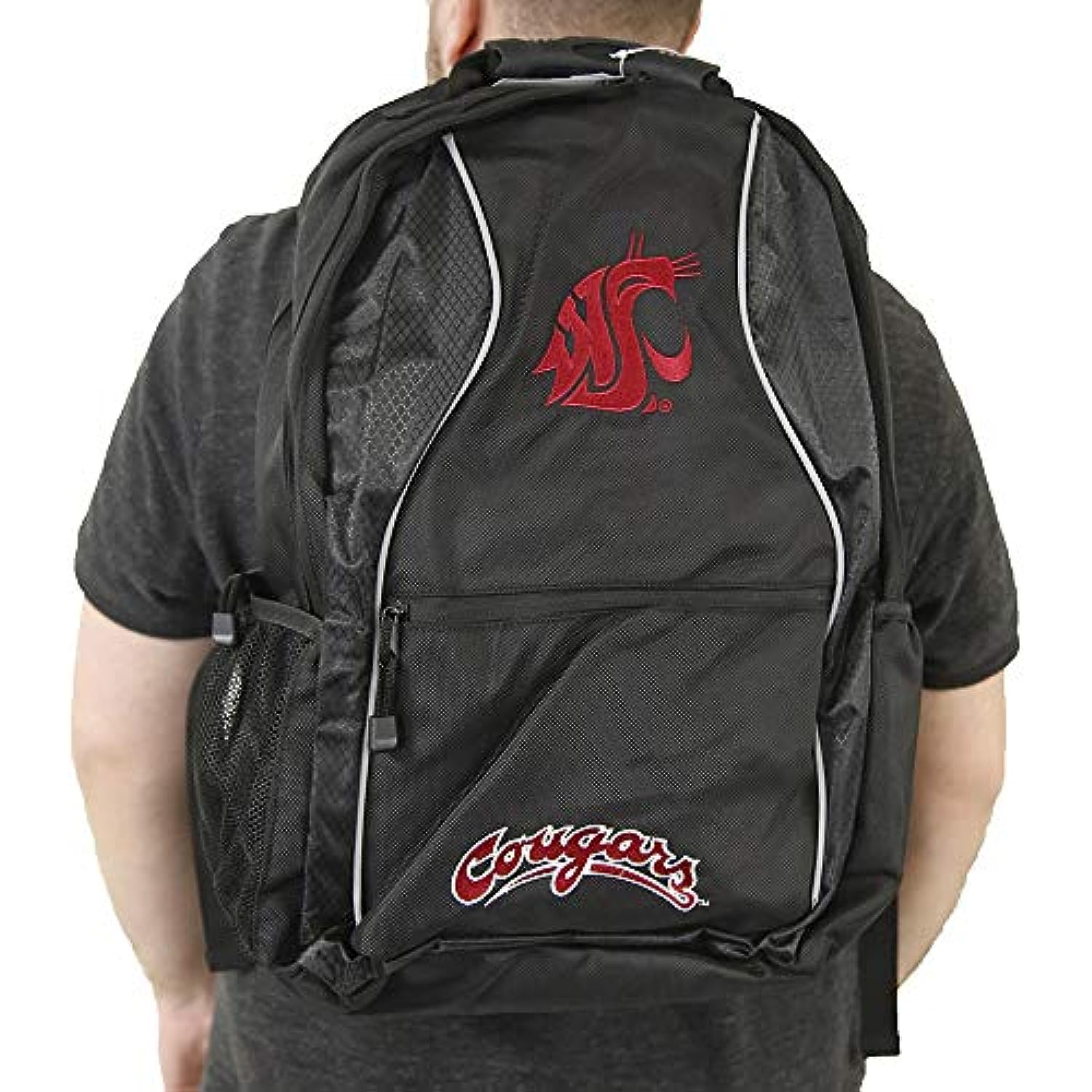 Officially Licensed NCAA Washington State Cougars "Elite" Backpack, Black, 19"