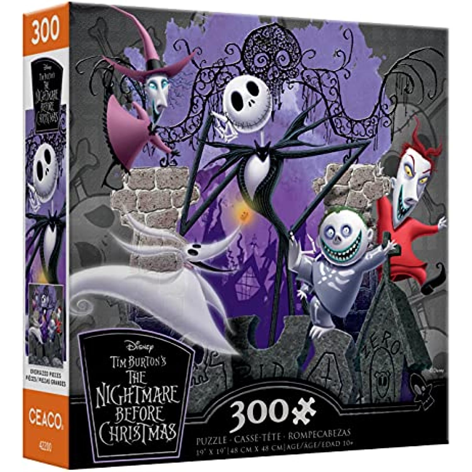 Ceaco - Disney - Nightmare Before Christmas - Nightmare Antics - Oversized 300 Piece Jigsaw Puzzle