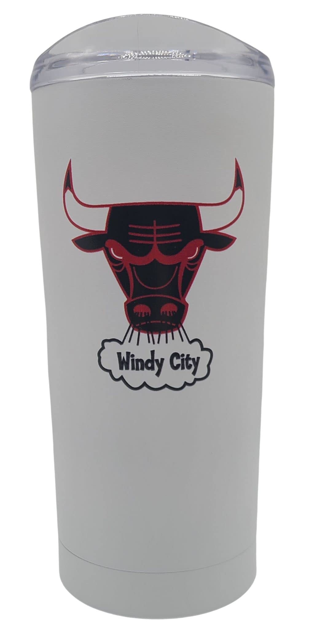Boelter Brands Licensed NBA Vintage Windy City Logo Stainless Steel Double Wall Vacuum Insulated Ultra 20 oz Travel Tumbler (Chicago Bulls)