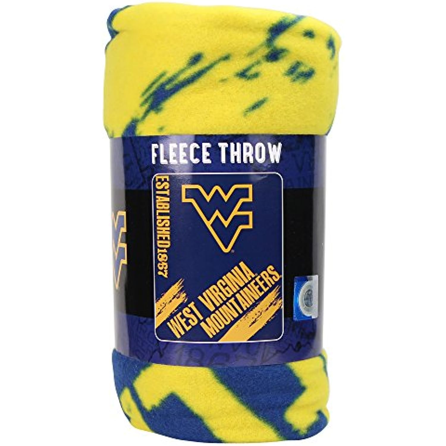 Northwest NCAA Collegiate School Logo Fleece Blanket (West Virginia Mountaineers)