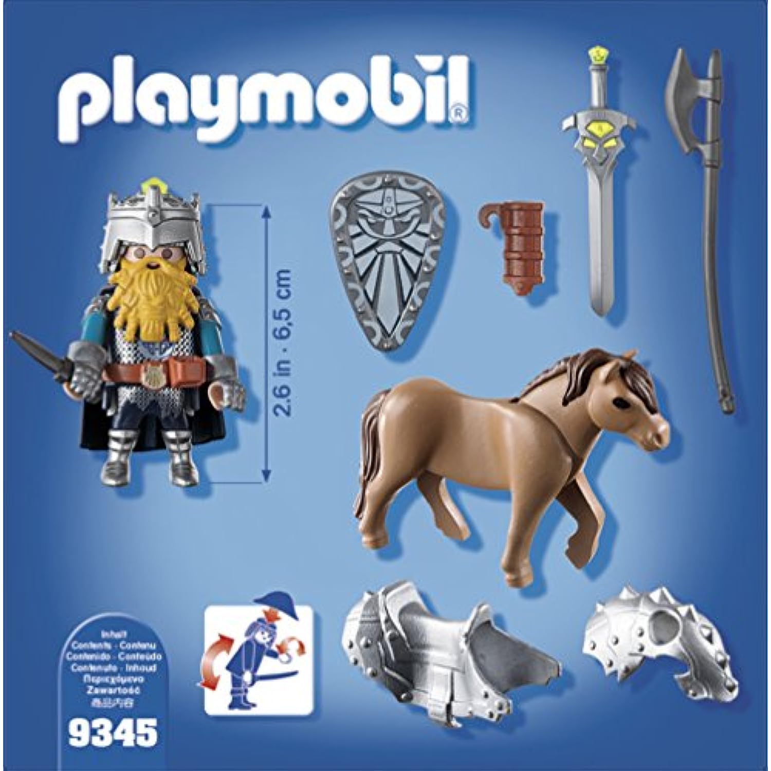 Playmobil - Dwarf Kingdom: Dwarf Fighter with Pony