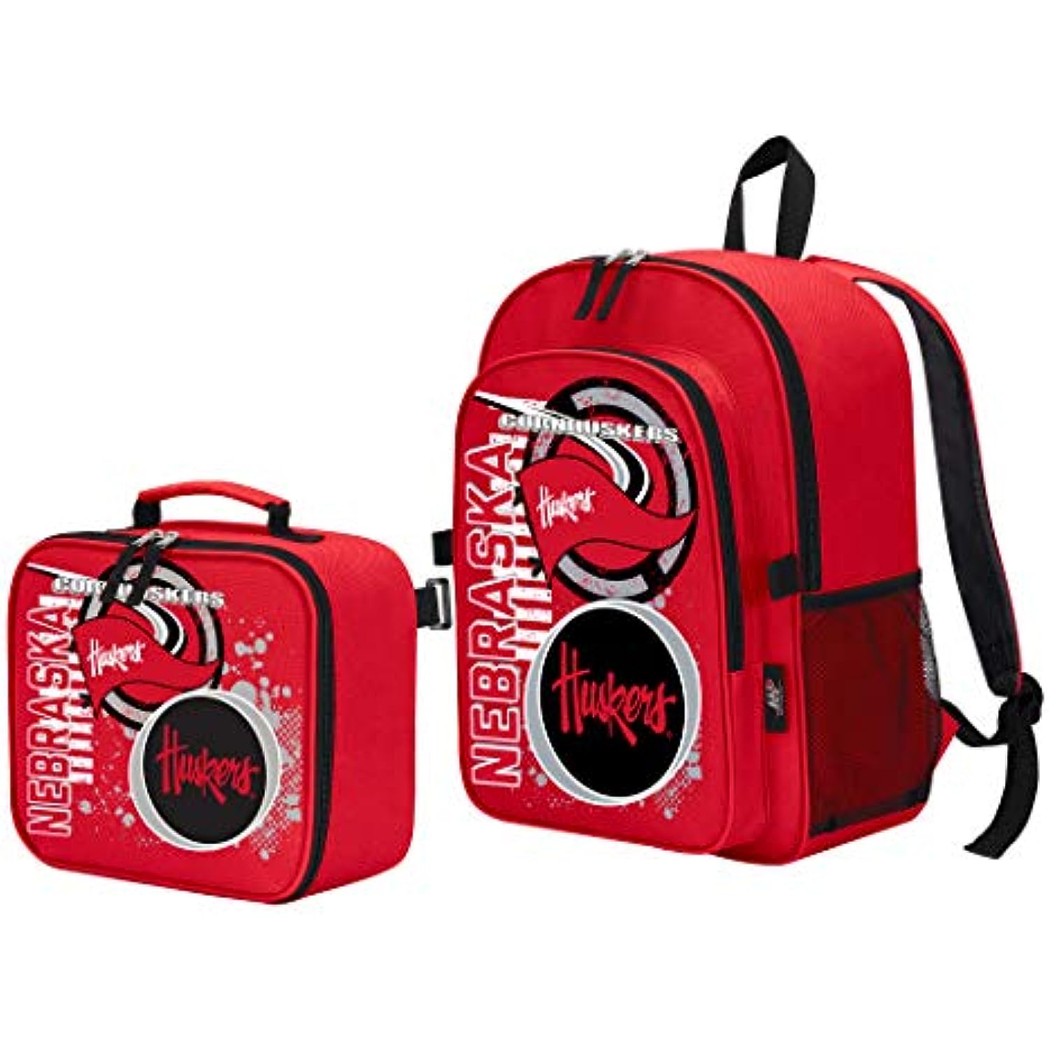 Nebraska Cornhuskers "Accelerator" Backpack & Lunch Kit Set, 16" x 9.5" x 12"