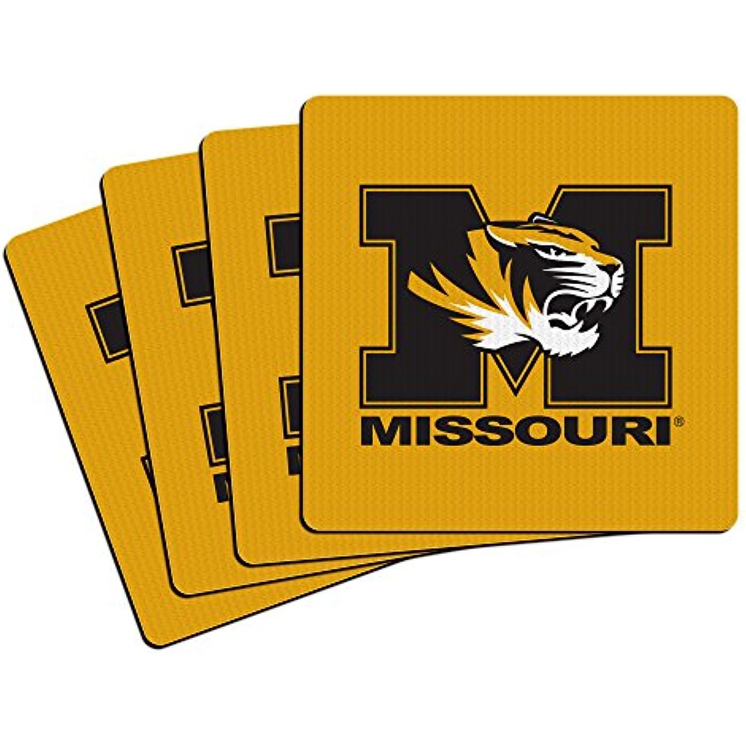 NCAA Missouri Tigers Neoprene Coasters, 4-Pack