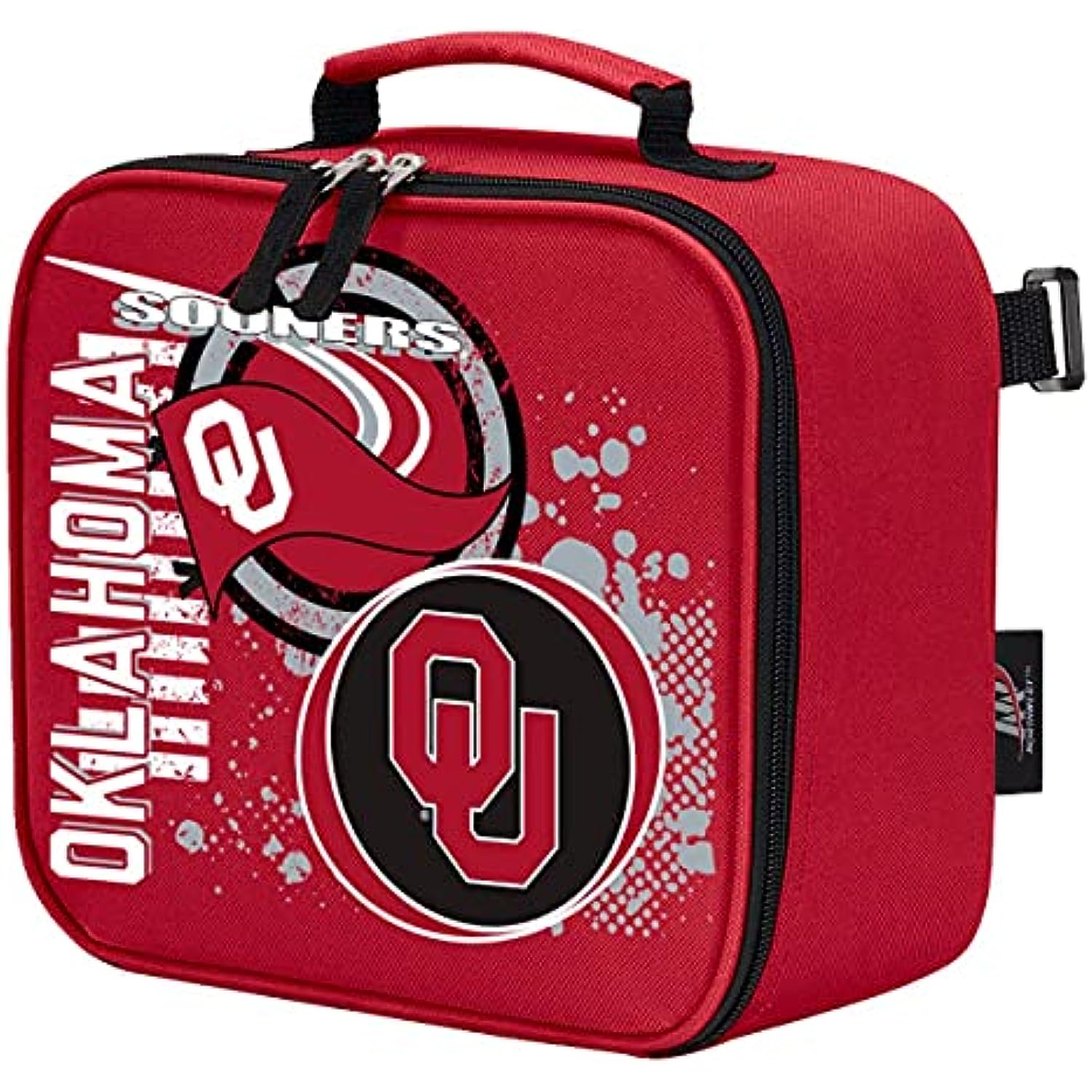 Officially Licensed NCAA "Accelerator" Backpack and Lunch Bag Combo Kit, Set of 2 Pieces (Oklahoma Sooners)
