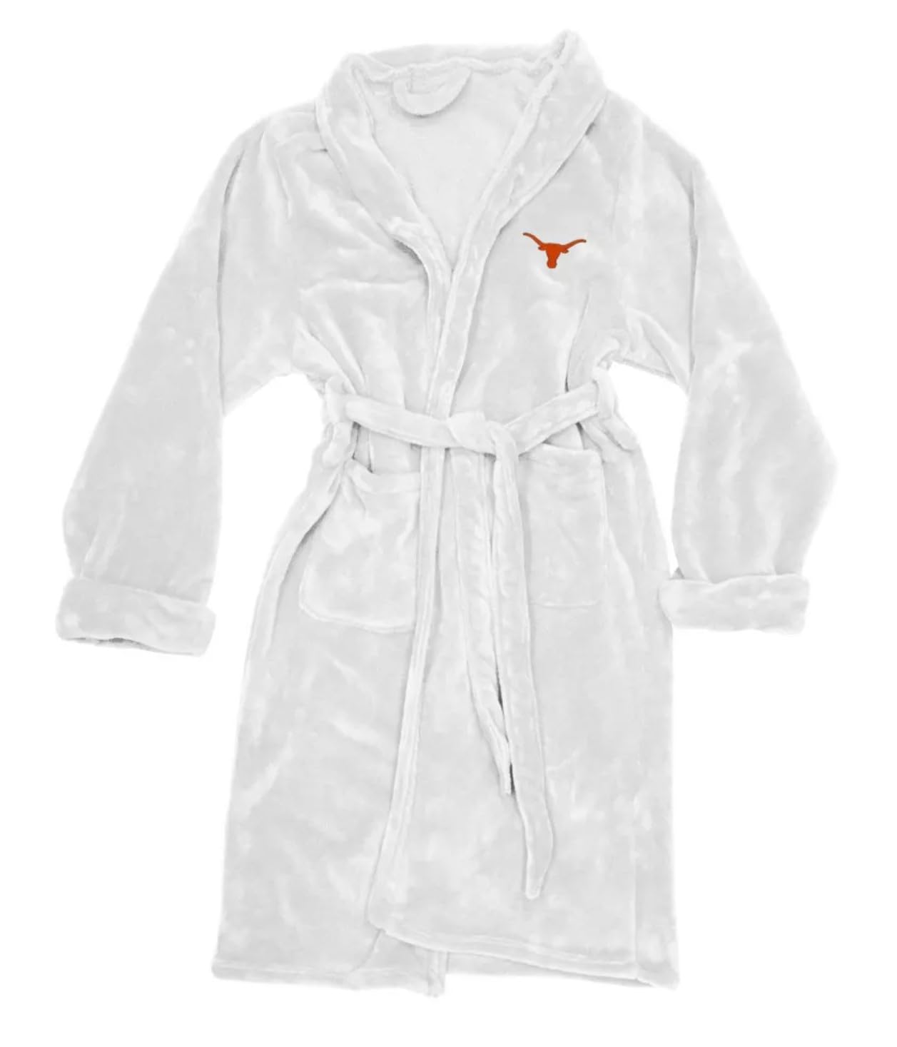 Northwest Licensed NCAA Silk Touch Unisex Adult Bath Robe One Size Large/X-Large (White, Texas Longhorns)