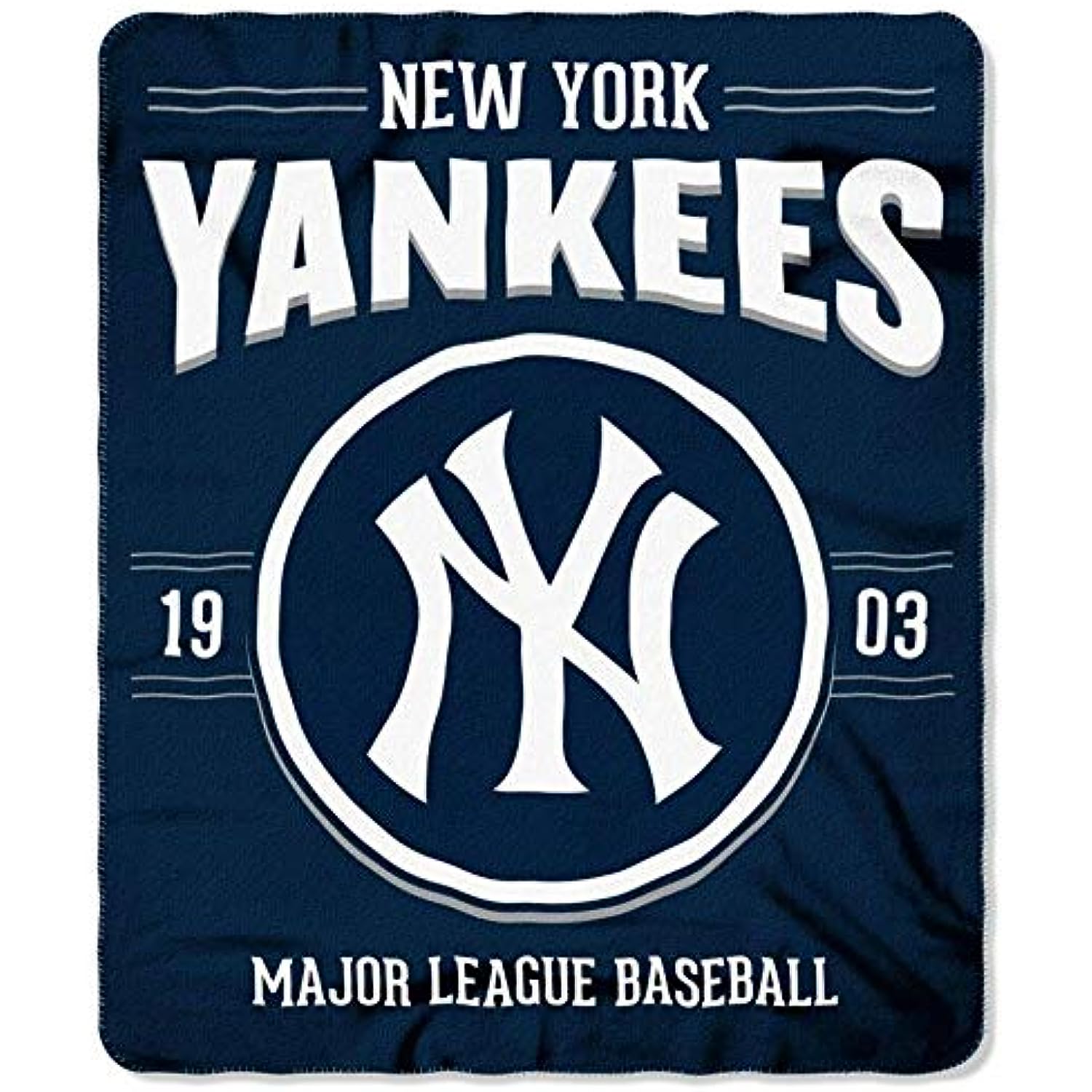 Northwest MLB New York Yankees 50x60 Fleece Southpaw DesignBlanket, Team Colors, One Size