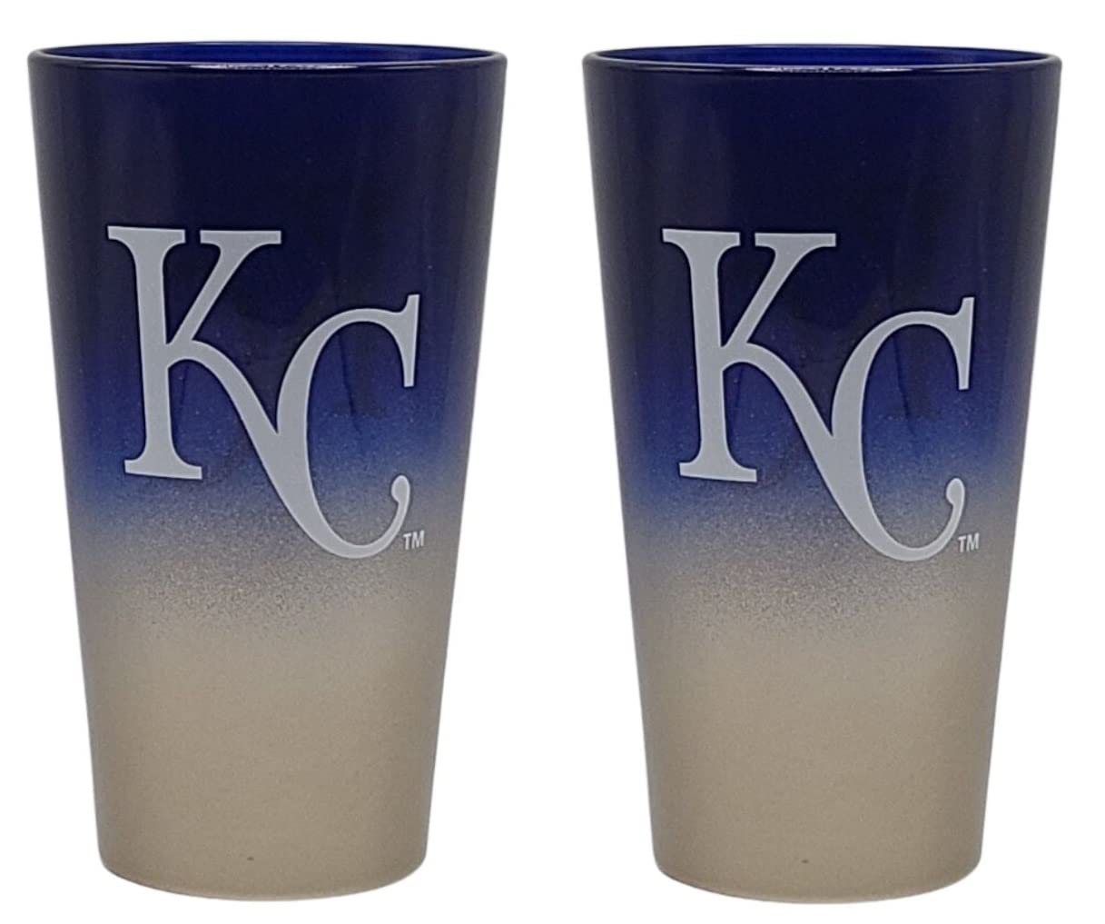 Boelter Brands MLB Kansas City Royals Ombre Pint, 16-Ounce, 2-Pack