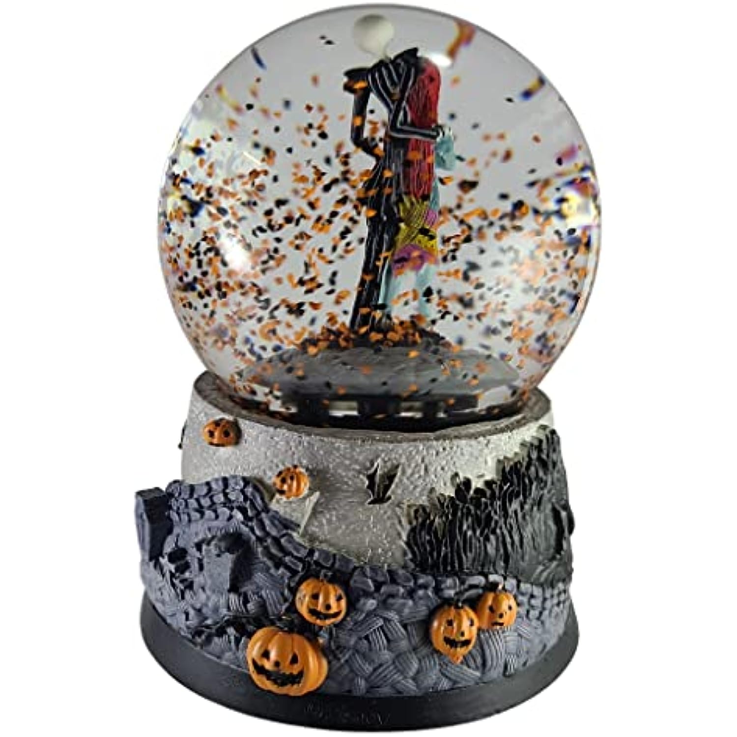 KCare Exclusive Limited Edition Snow Globe - The Nightmare Before Christmas Musical SnoMotion Water Globe (Jack and Sally)