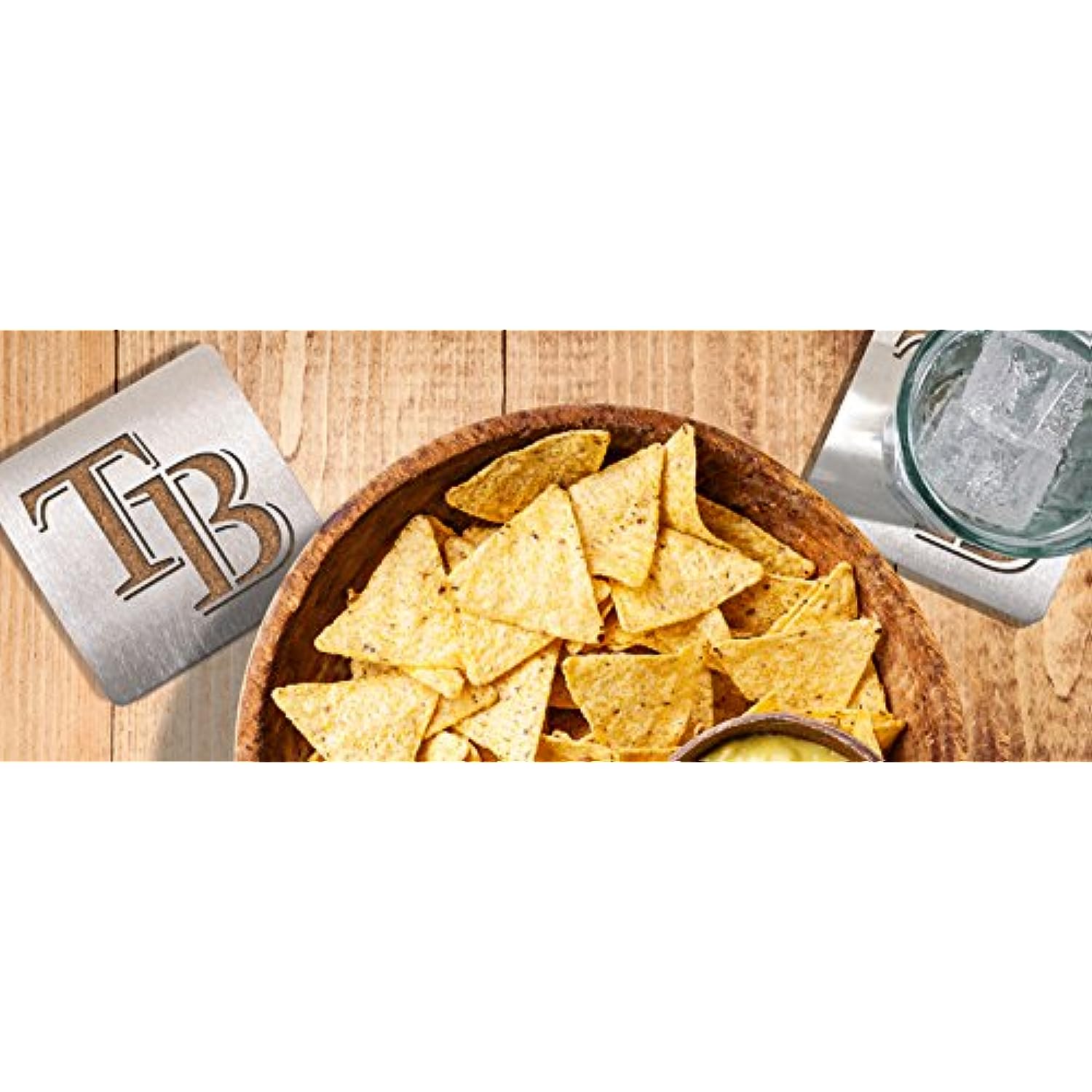 MLB Tampa Bay Rays Boasters, Heavy Duty Stainless Steel Coasters, Set of 4