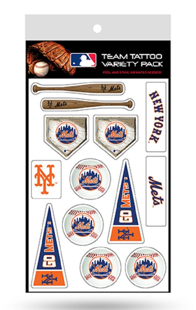 Rico MLB Mets Tattoo Variety Pack