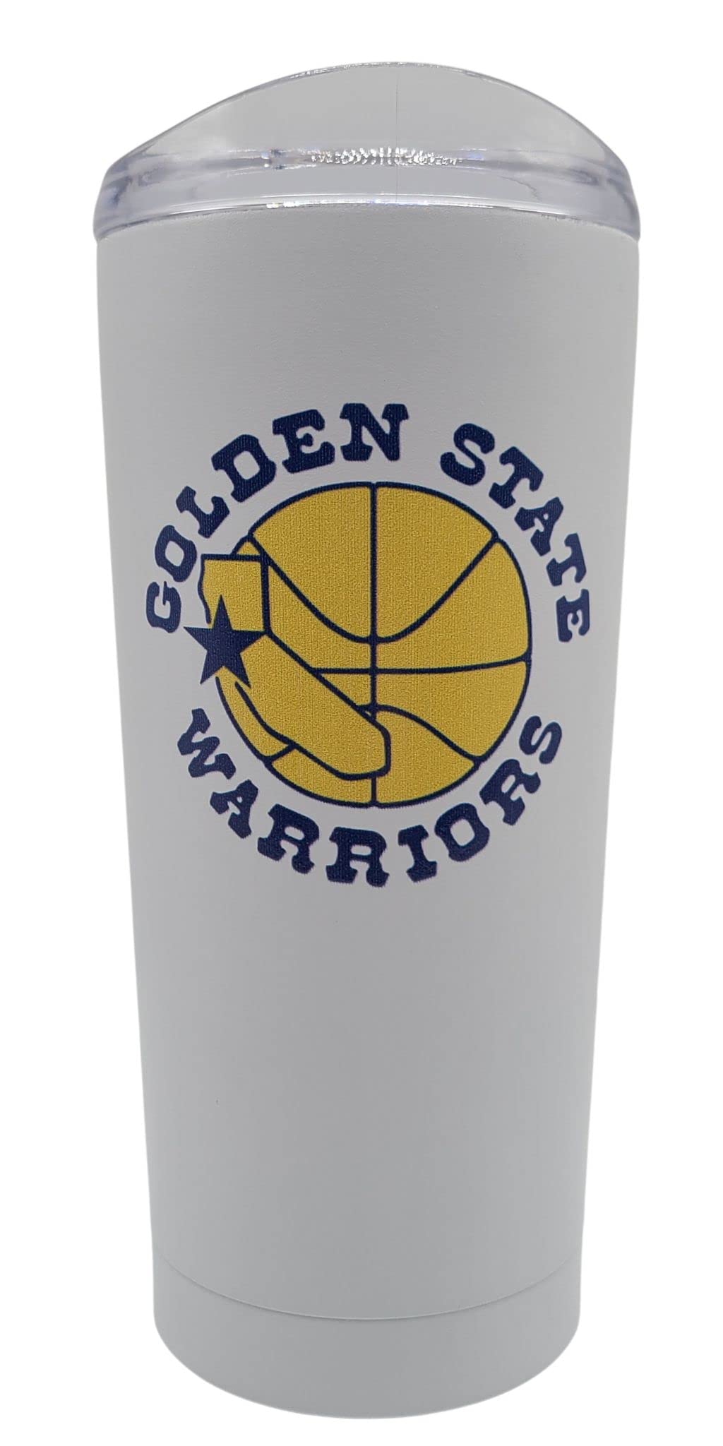 Boelter Brands Licensed NBA Vintage Logo Stainless Steel Double Wall Vacuum Insulated Ultra 20 oz Travel Tumbler (Golden State Warriors)