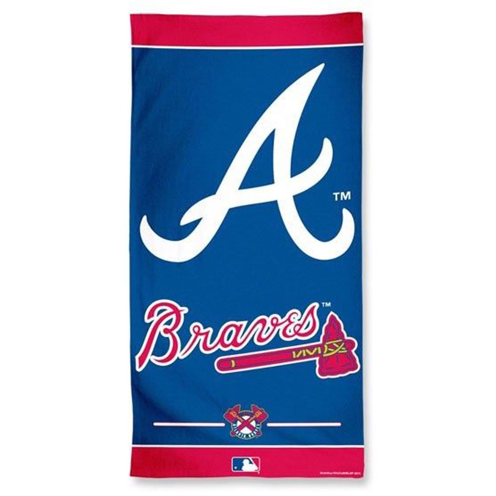 WinCraft MLB Atlanta Braves Towel30x60 Beach Towel, Team Colors, One Size