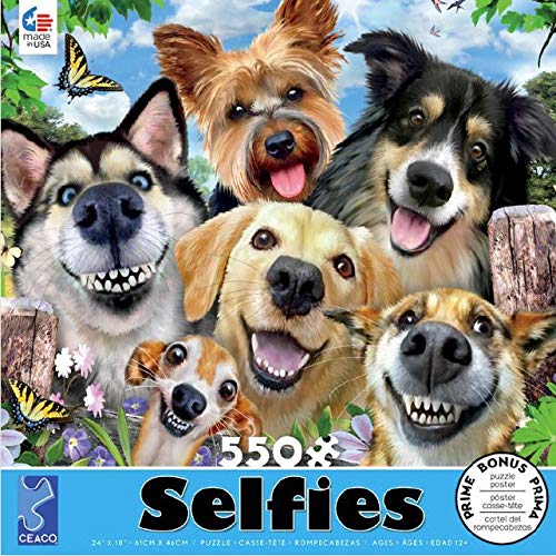 Ceaco - Selfies - Dog Delight - 550 Piece Jigsaw Puzzle