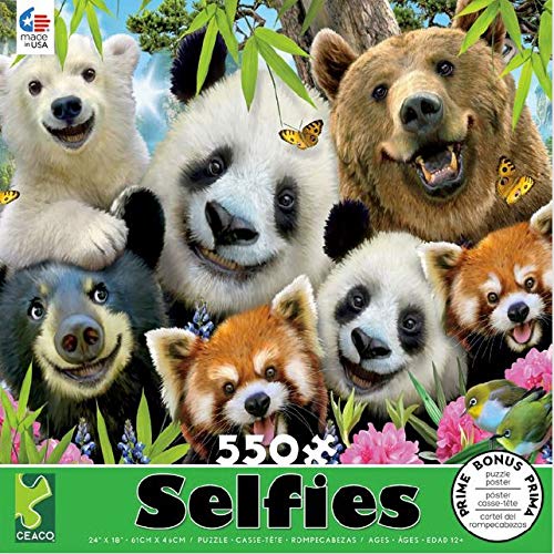 Ceaco - Selfies - Bear Essentials - 550 Piece Jigsaw Puzzle