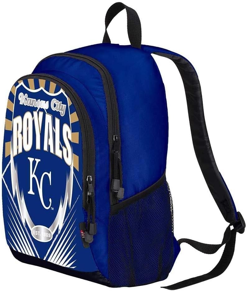 Northwest MLB Lightning Backpack 16.5" x 12" x 5.5" (Kansas City Royals)