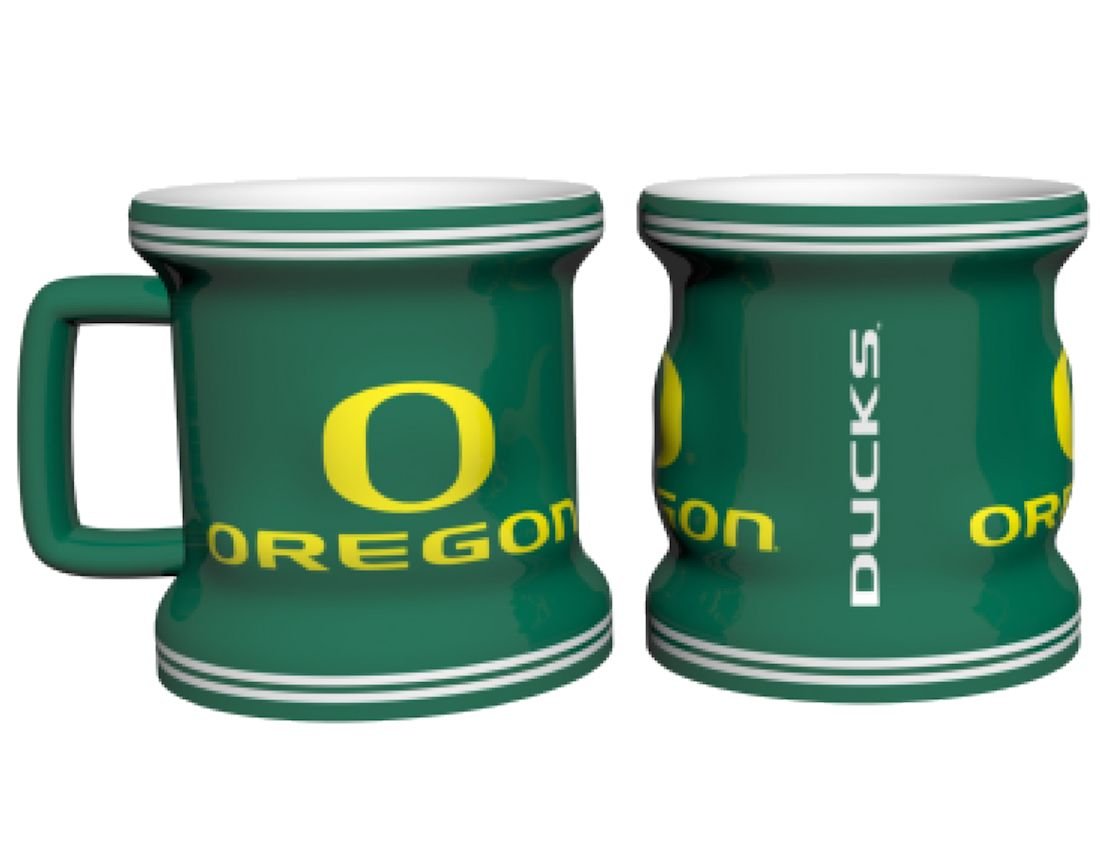 Oregon Ducks Sculpted Mini Mug Shot Glass---(Package of 2)