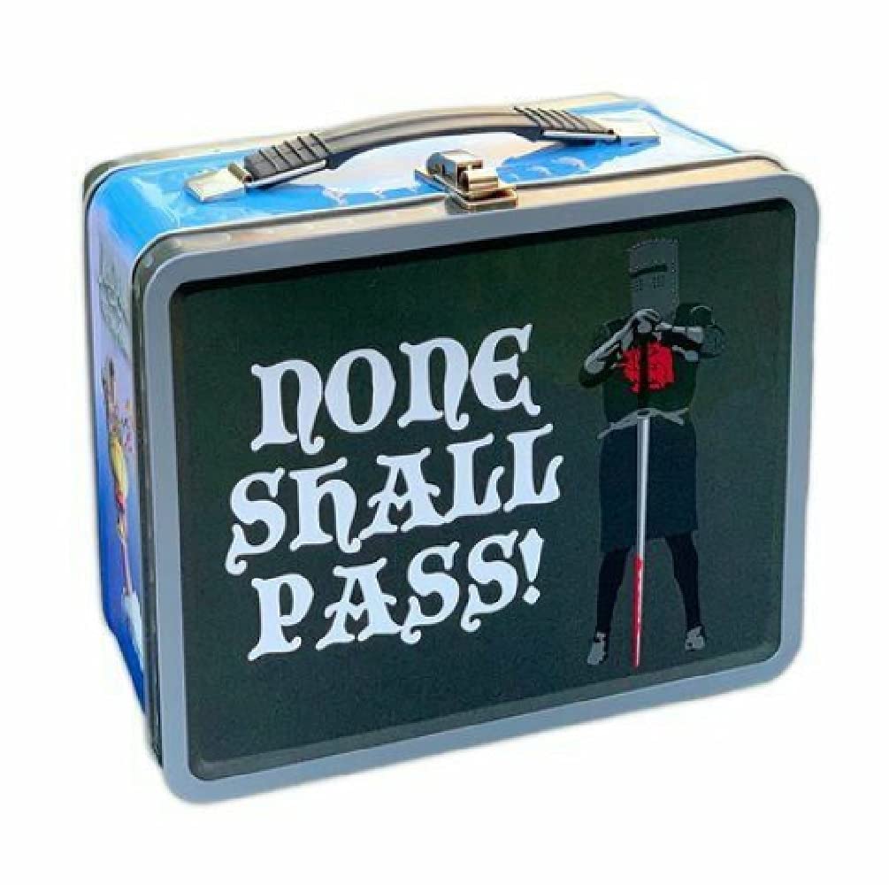 Factory Entertainment Monty Python and The Holy Grail "None Shall Pass" Black Knight Tin Tote