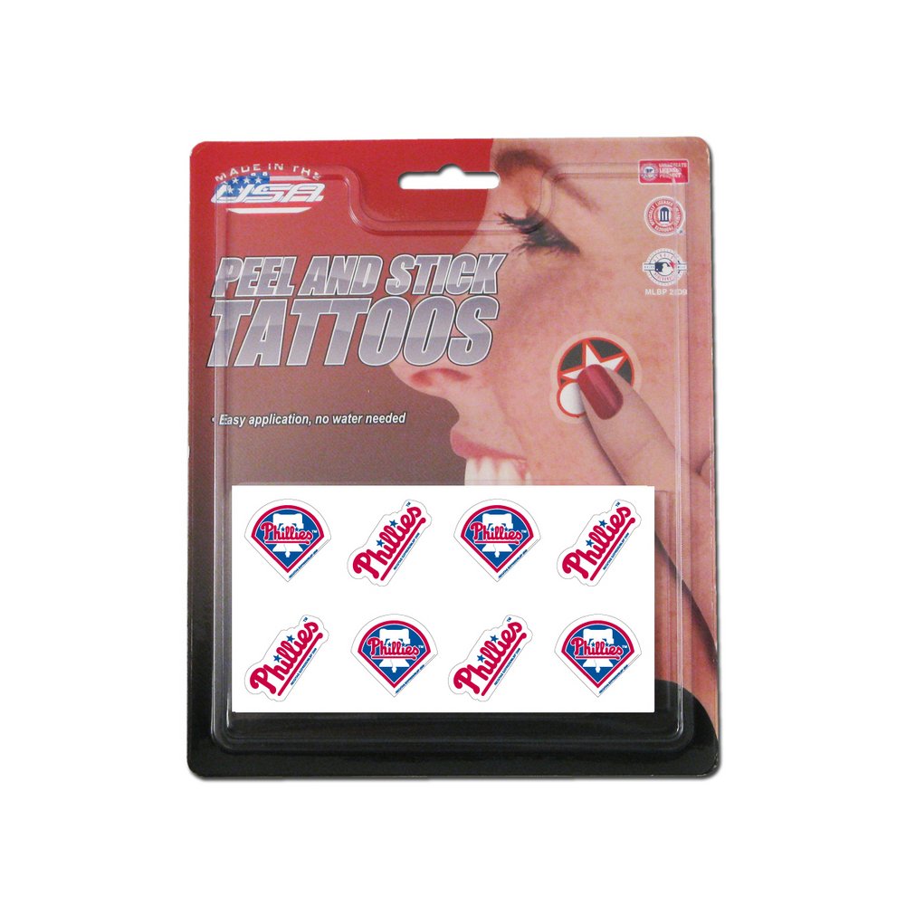 Rico MLB Philadelphia Phillies Tattoo Set (8 Piece)