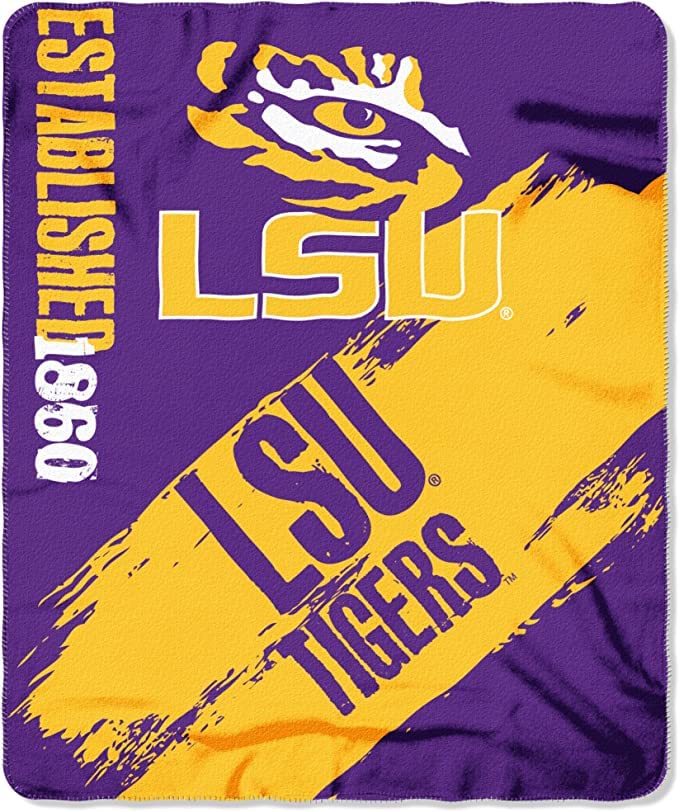 Boelter Brands NCAA Warm & Cozy College Bundle includes Coffee Mug and Fleece Throw Blanket (Louisiana State LSU Tigers)