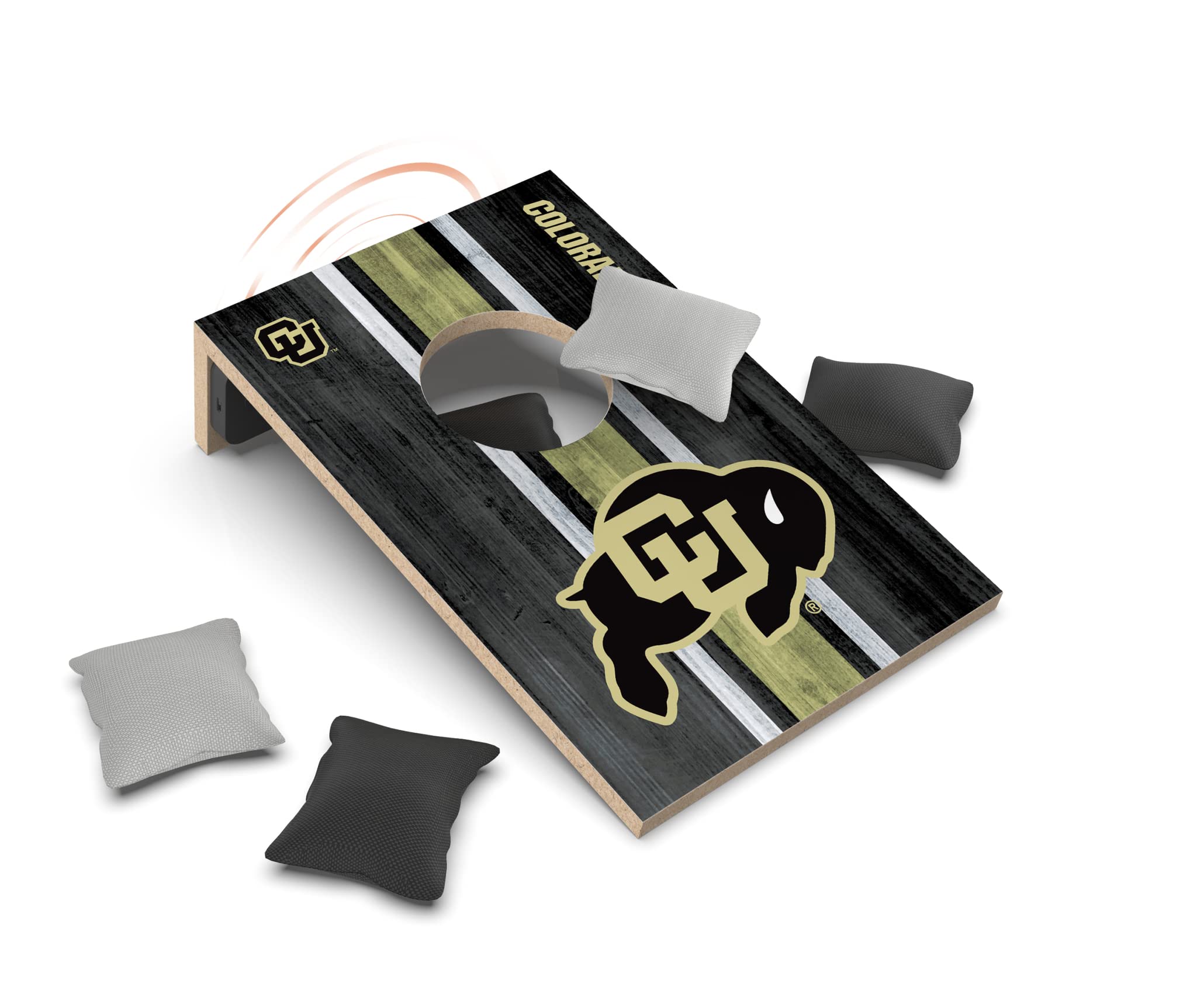 SOAR NCAA Tabletop Cornhole Game and Bluetooth Speaker, Colorado Buffaloes